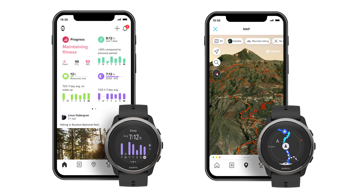 La Suunto app es el complemento perfecto del 5 Peak