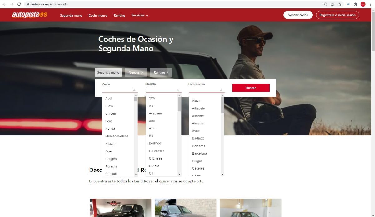 Nuevo portal de compra venta de coches en Autopista.es