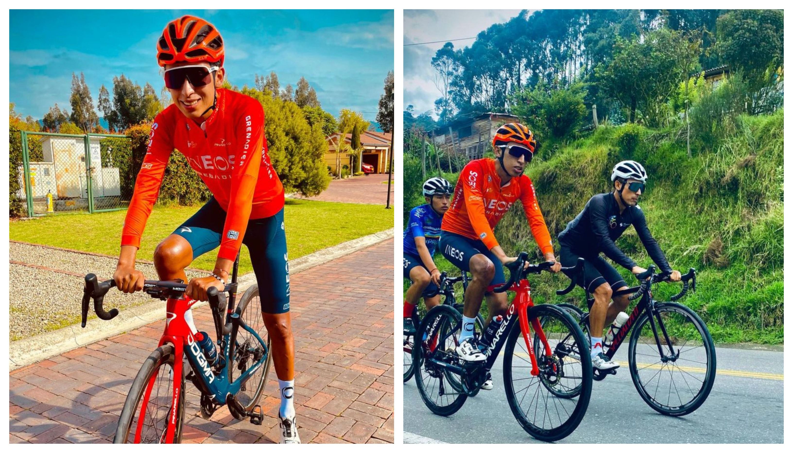 Egan Bernal vuelve a la bicicleta dos meses después del accidente que pudo costarle la vida.