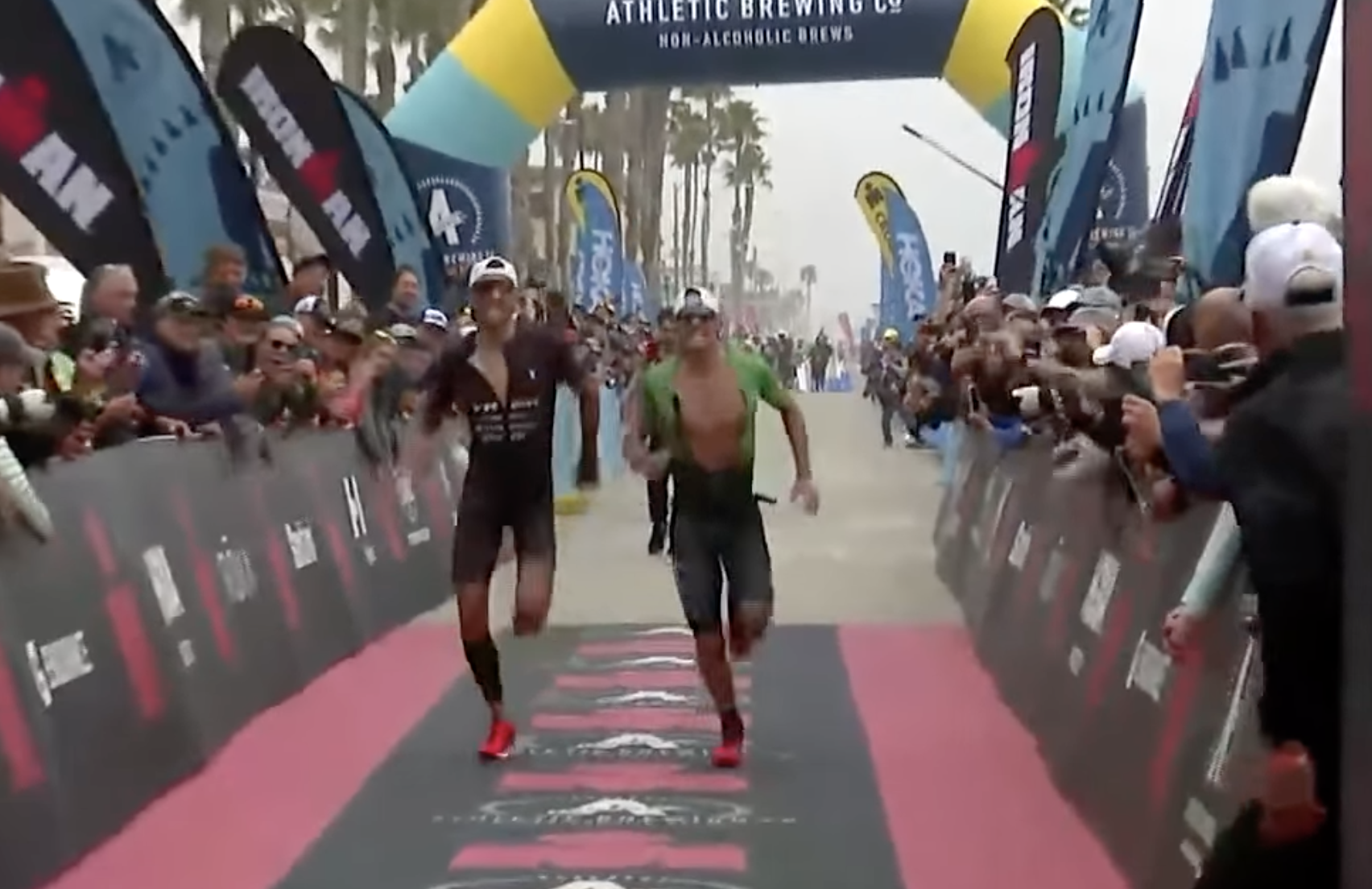el agónico sprint por la plata entre Lionel Sanders y Rudy Von Berg