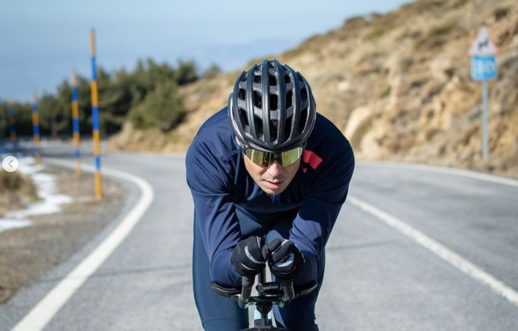 Cuántos kilómetros hace Noya en un bloque específico de bici a un mes del Mundial IRONMAN