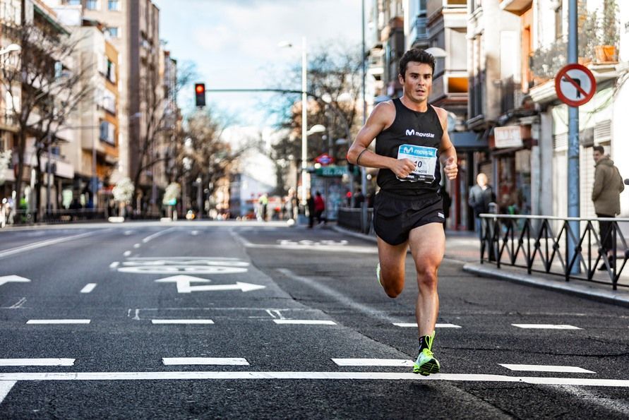 'Marcón' de Javier Gómez Noya en el Movistar Medio Maratón de Madrid