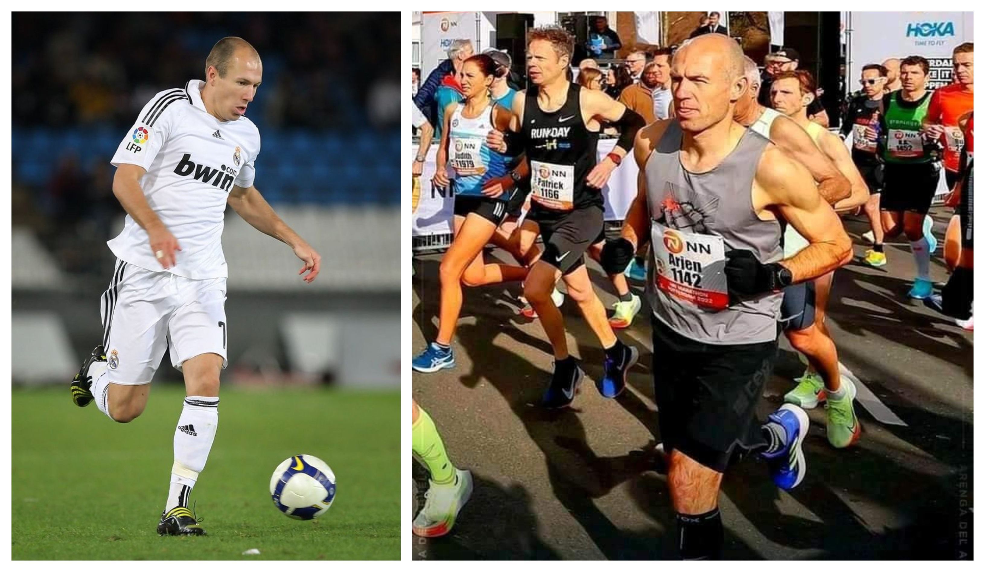 Qué tiempo ha hecho el ex futbolista Arjen Robben en su primer maratón