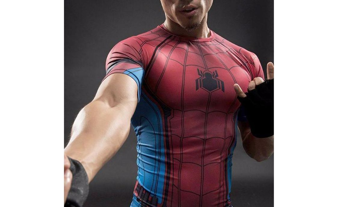 Camiseta de Fitness para hombre camisa de Spiderman Capit n Am rica Soldado de invierno disfraz 640x640