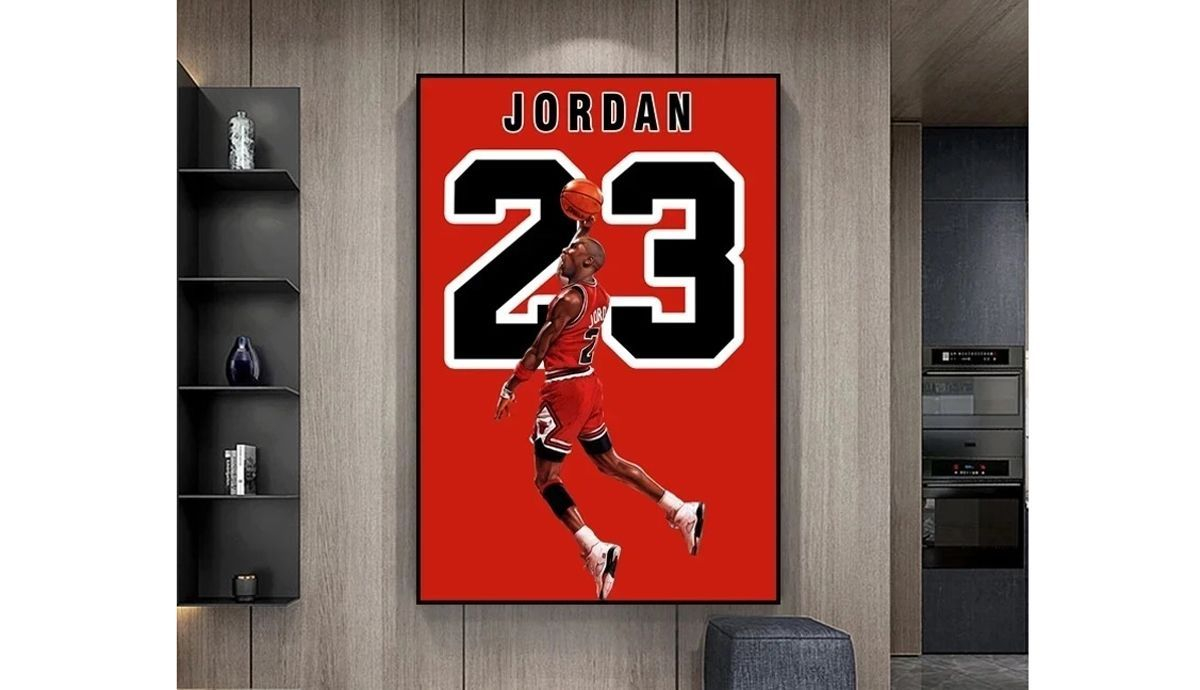 Pintura en lienzo de estrella de baloncesto p steres e impresiones para pared arte para sala Q90 