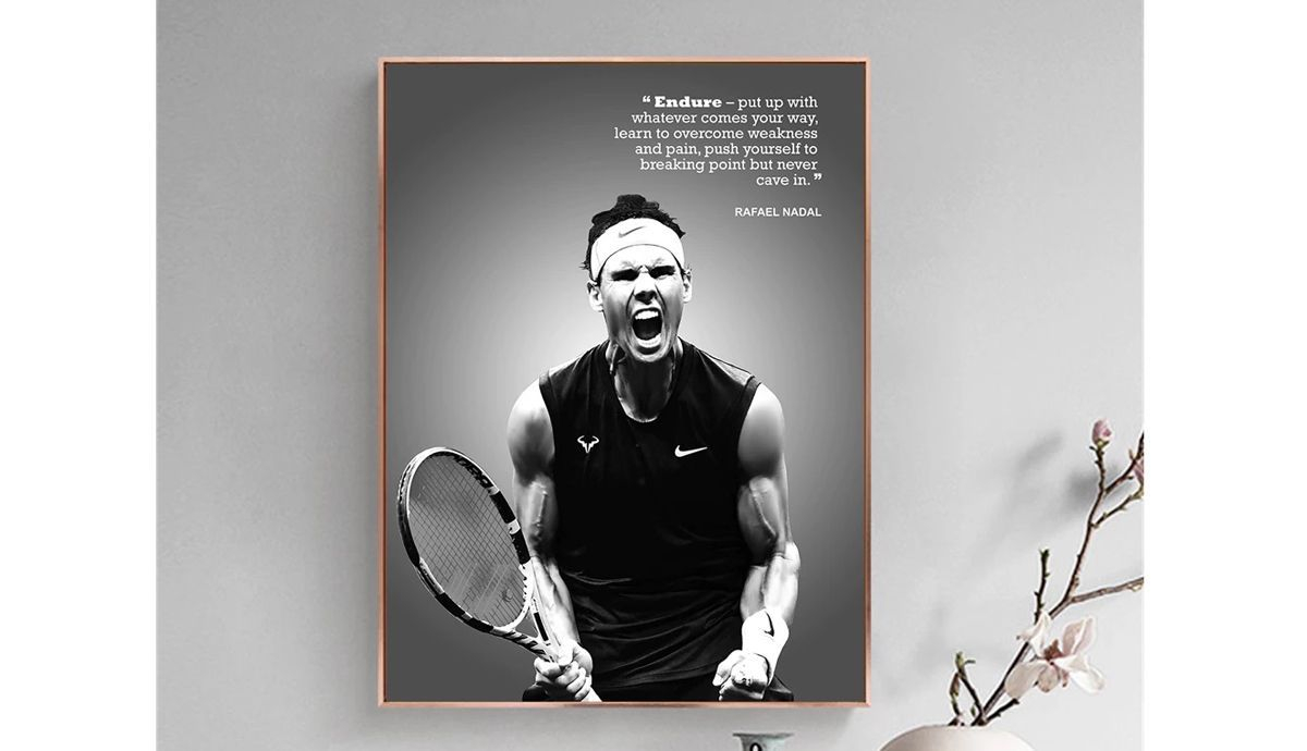 P ster de famoso Tennis Rafa imagen art stica de pared lienzo impreso en la pared Q90 