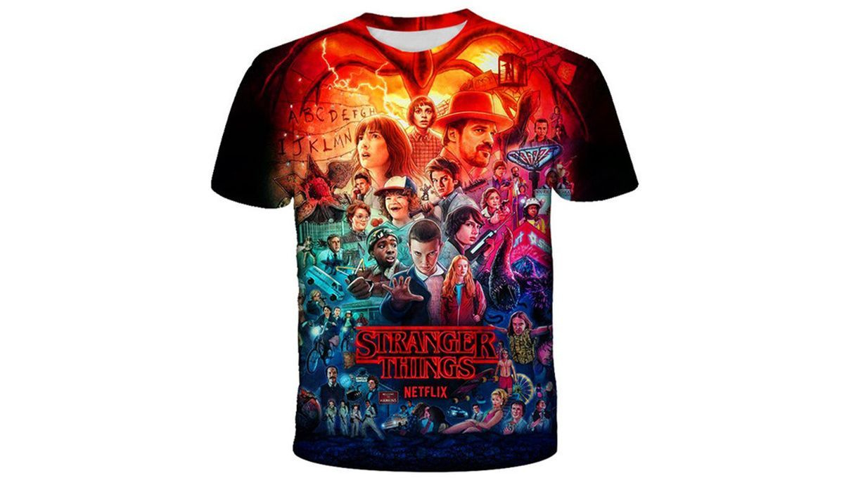 Camiseta de stranger things para niños