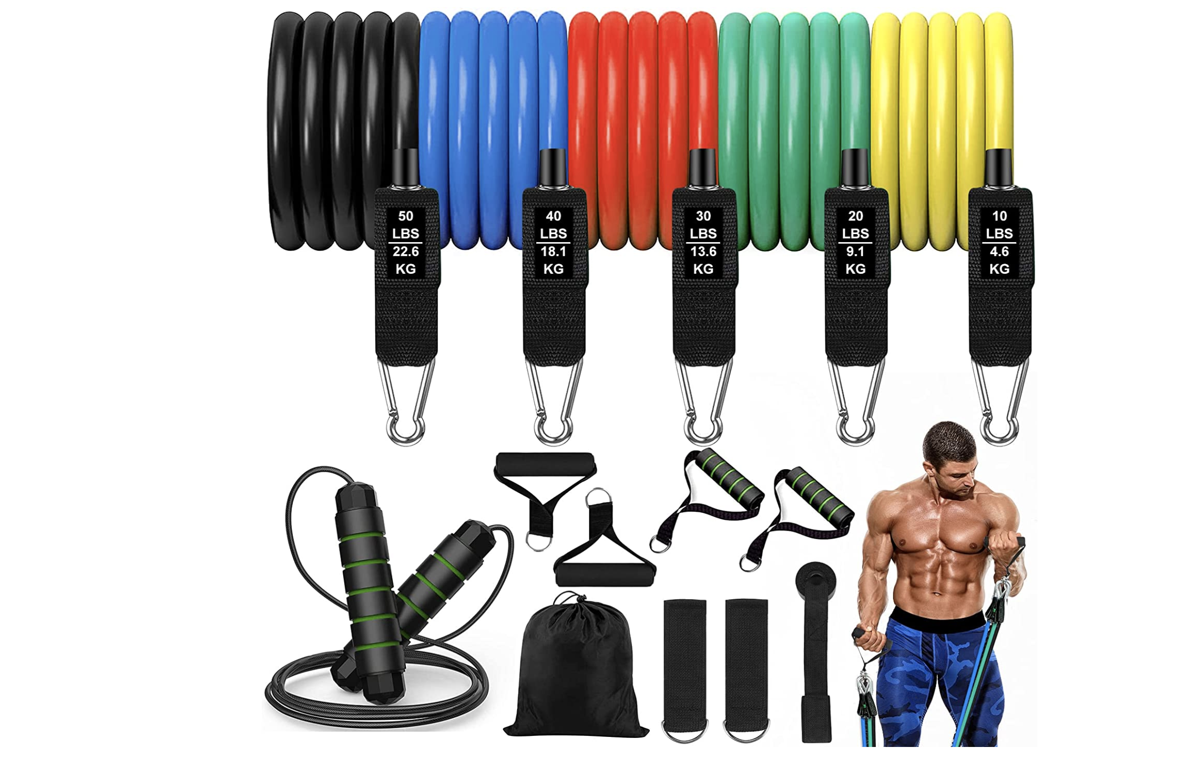 La banda elástica para entrenar la fuerza en cualquier lugar... por sólo 13€