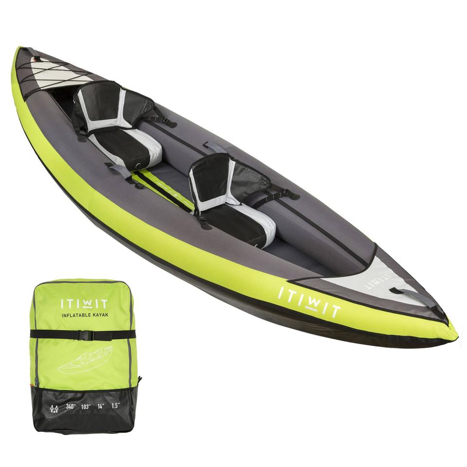 kayak canoa hinchable de travesia itiwit 12 plazas verde piraguismo
