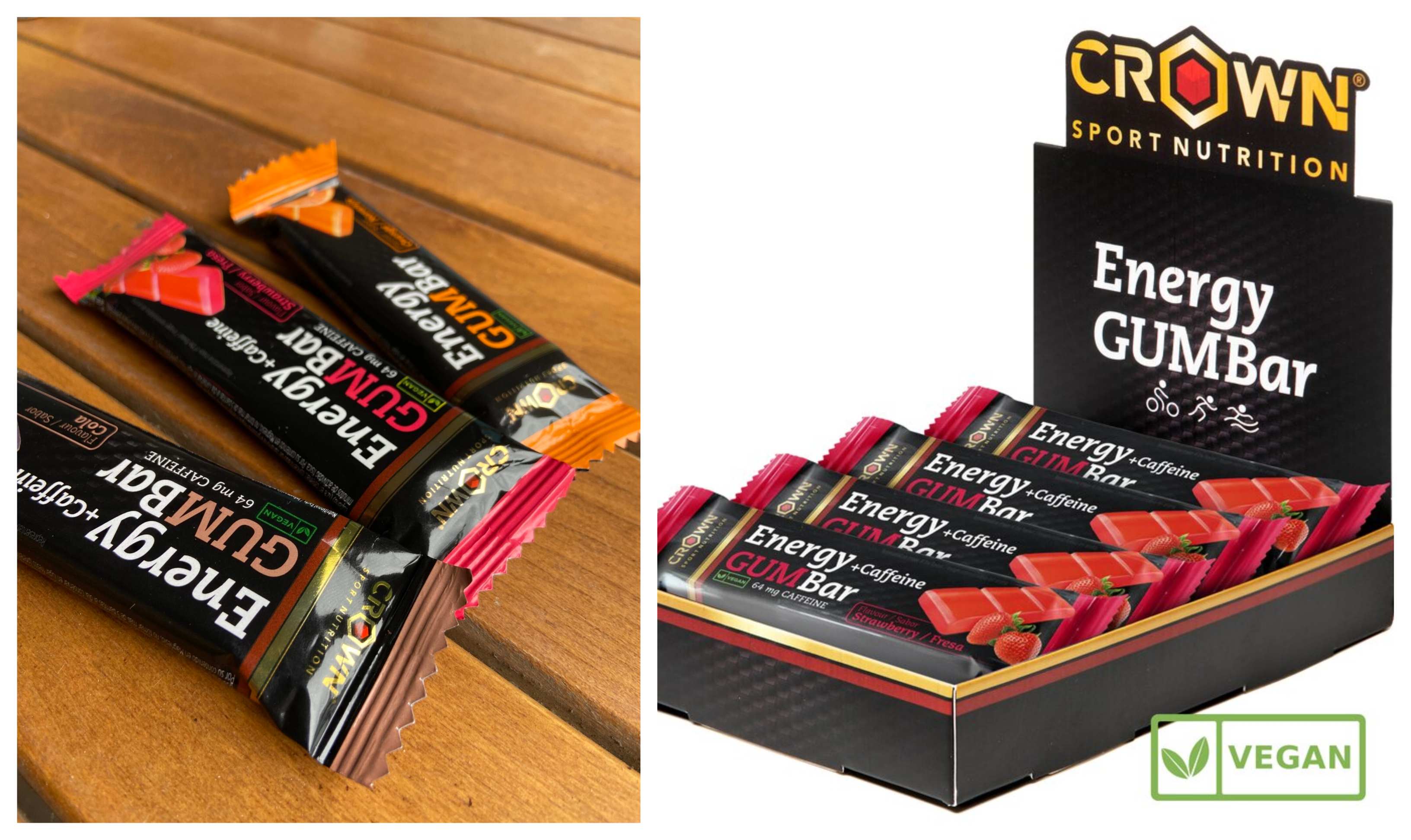 Todo lo que te aporta Energy GUM Bar+Caffeine.