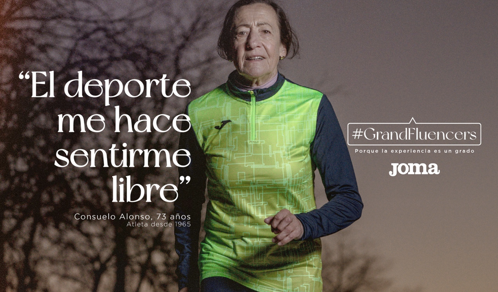 Joma crea un descuento vitalicio del 20% a mayores de 65 años.