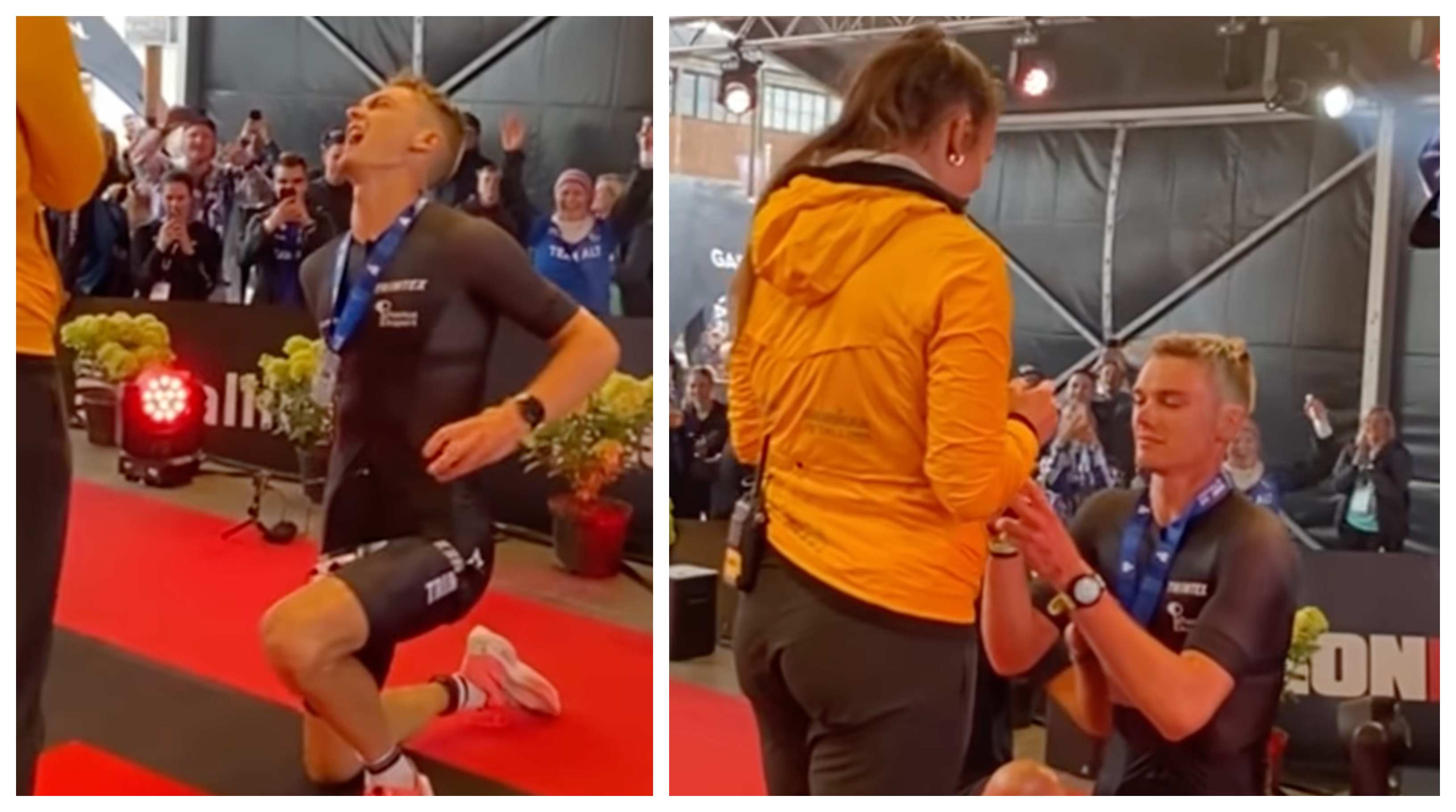 [VÍDEO] Acabas un IRONMAN... le pides matrimonio a tu chica... y pasa esto