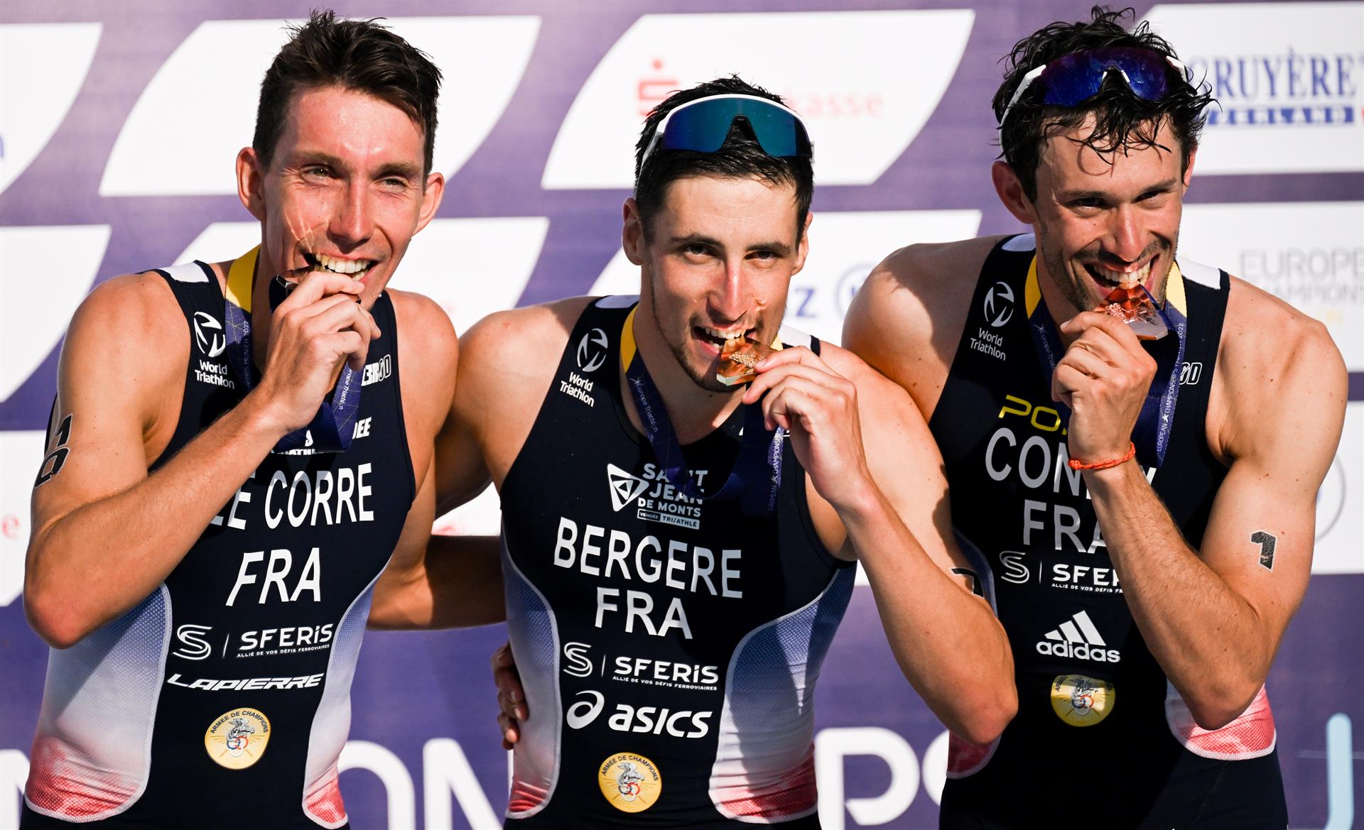 Francia arrasa en el Campeonato de Europa e Múnich.