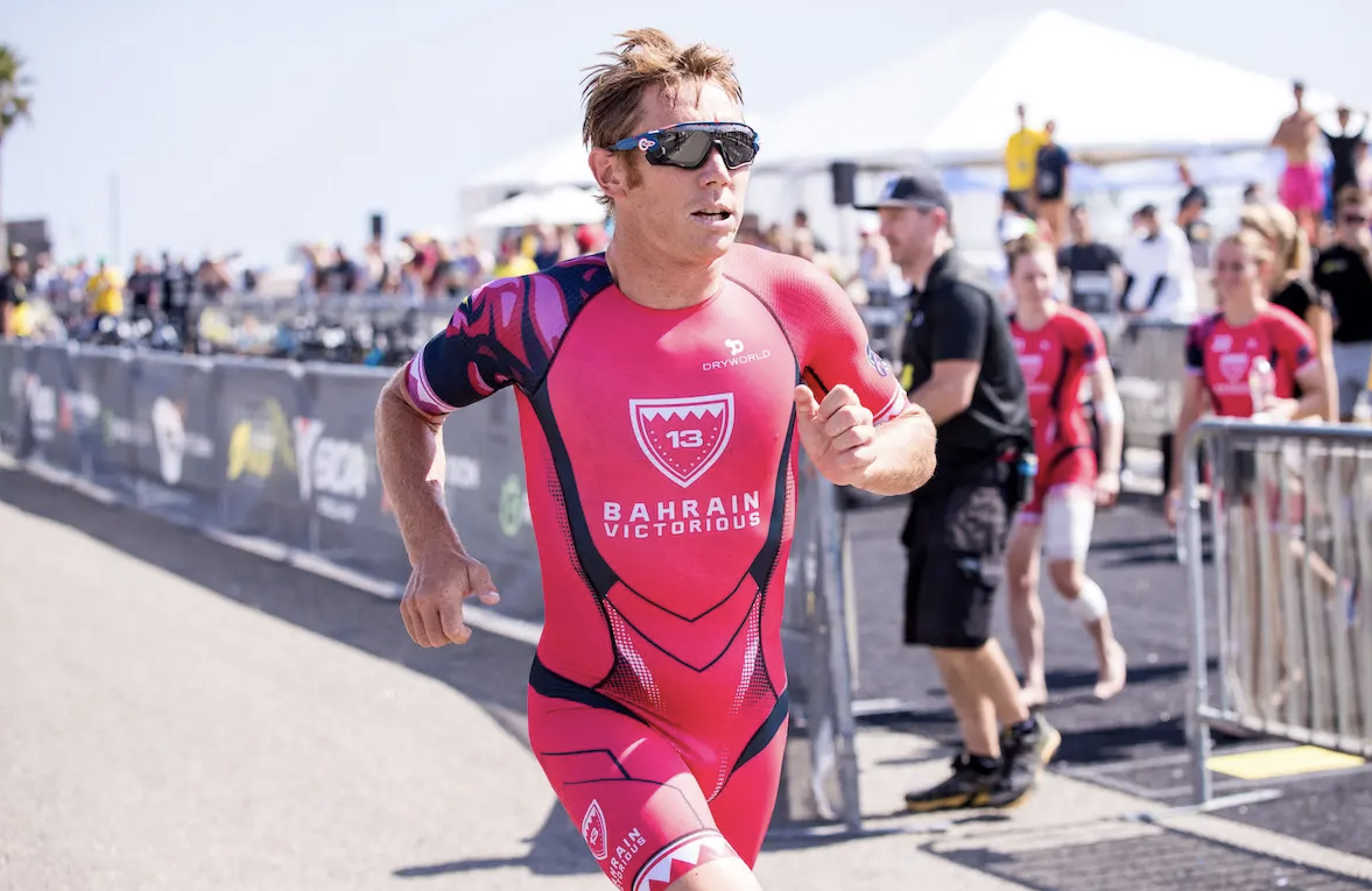 Cameron Wurf, en la prueba de la Super League que se disputó el pasado fin de semana en Malibú.