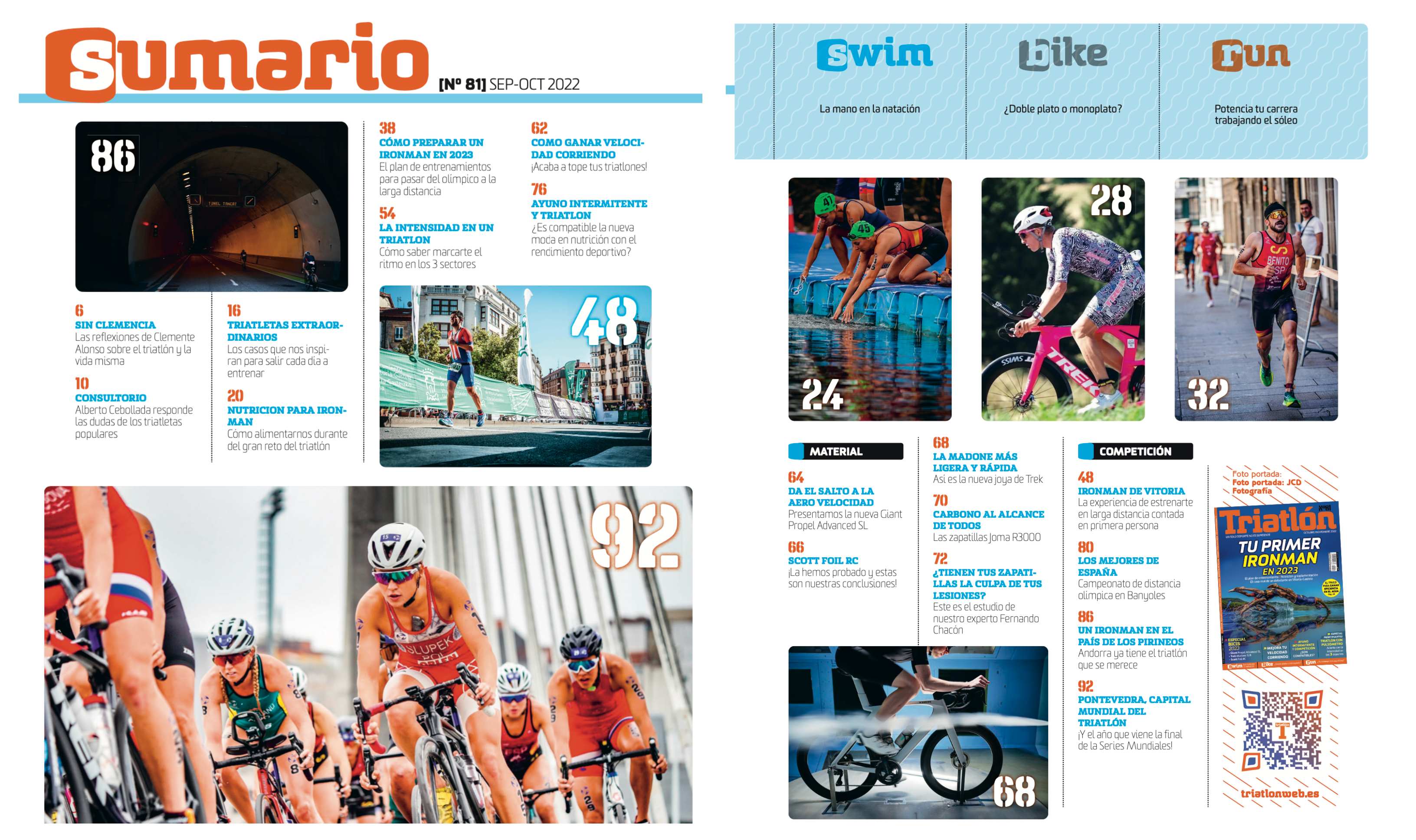 Sumario número 81 Revista Triatlón Sumario número 81 Revista Triatlón