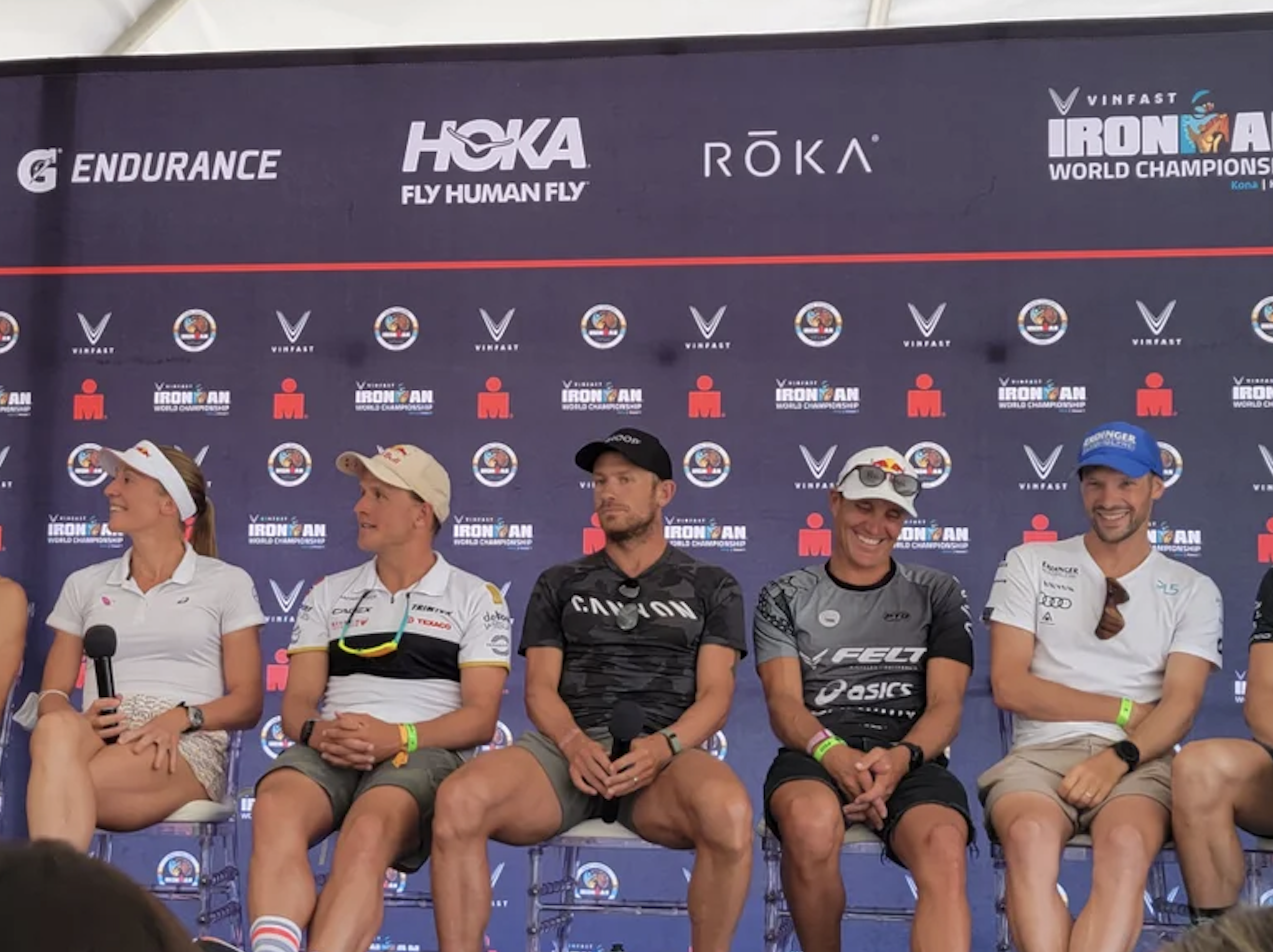 Qué han dicho los 'gallos' del Mundial de Kona en la rueda de prensa oficial.