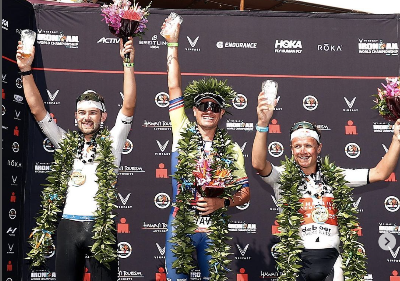 El podio de Kona 2022.