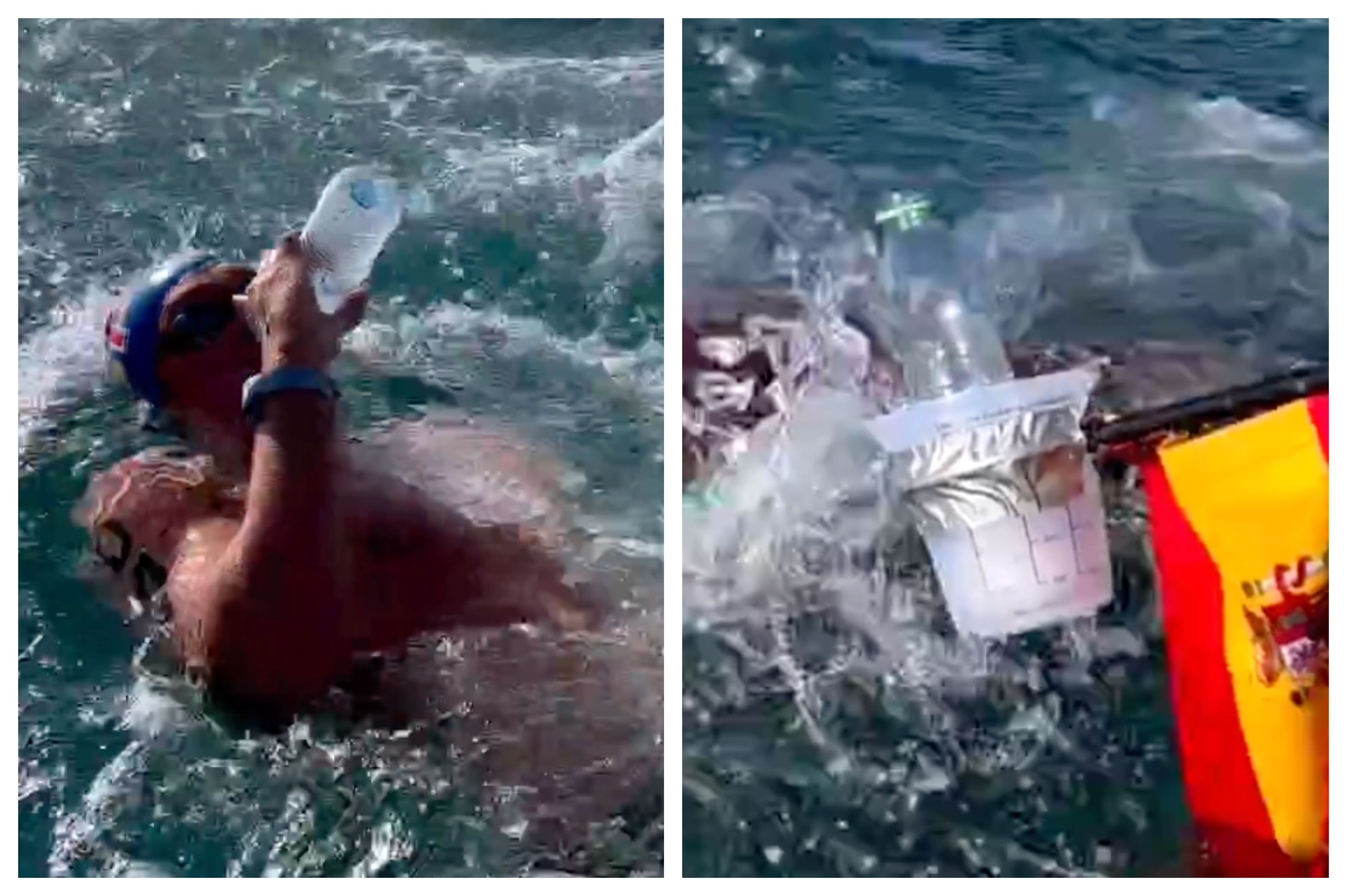 [VÍDEO] Así se hace un buen y rápido avituallamiento en plena prueba de aguas abiertas