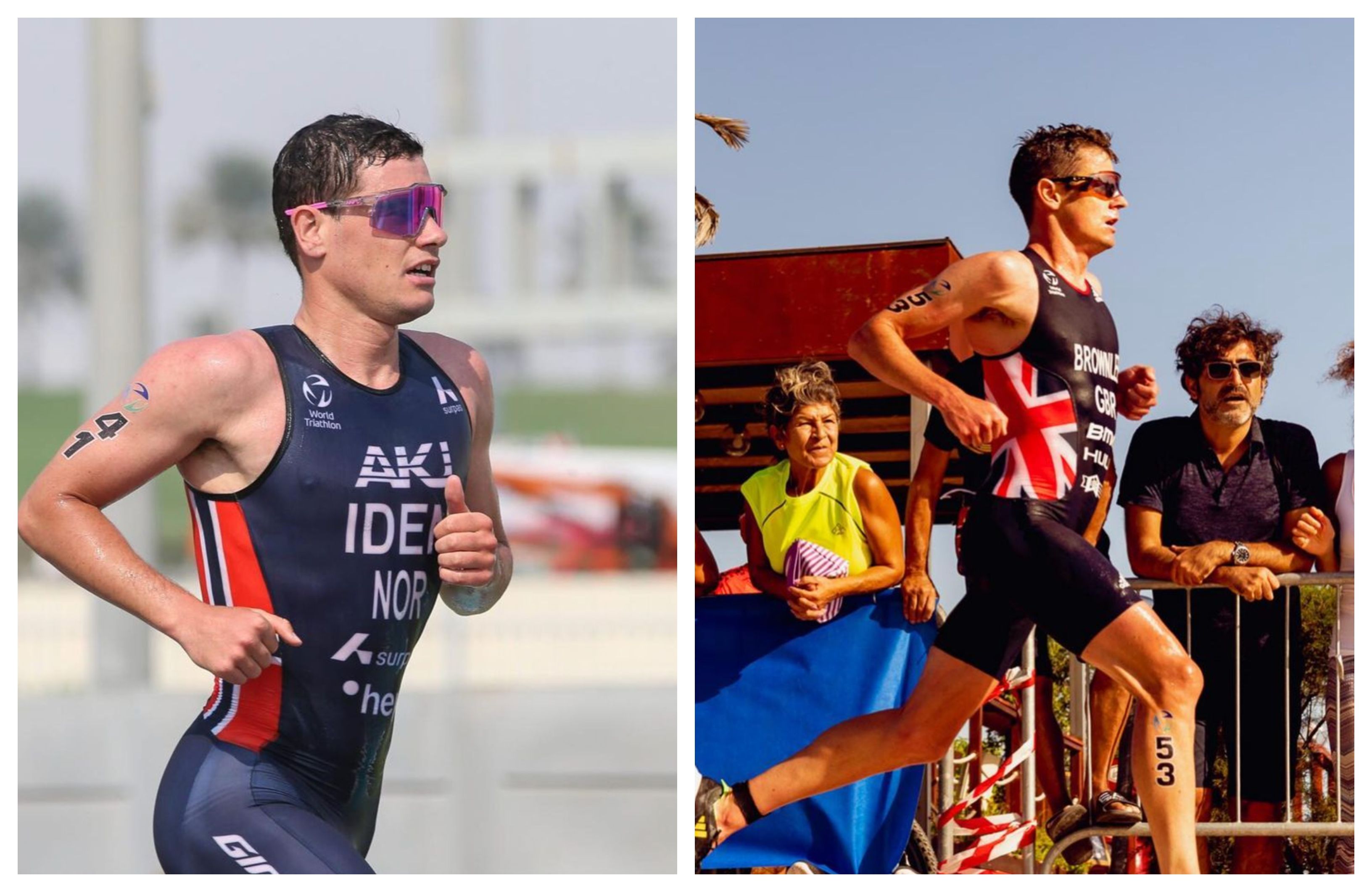 Gustav iden Vs Jonny Brownlee en Quarteira