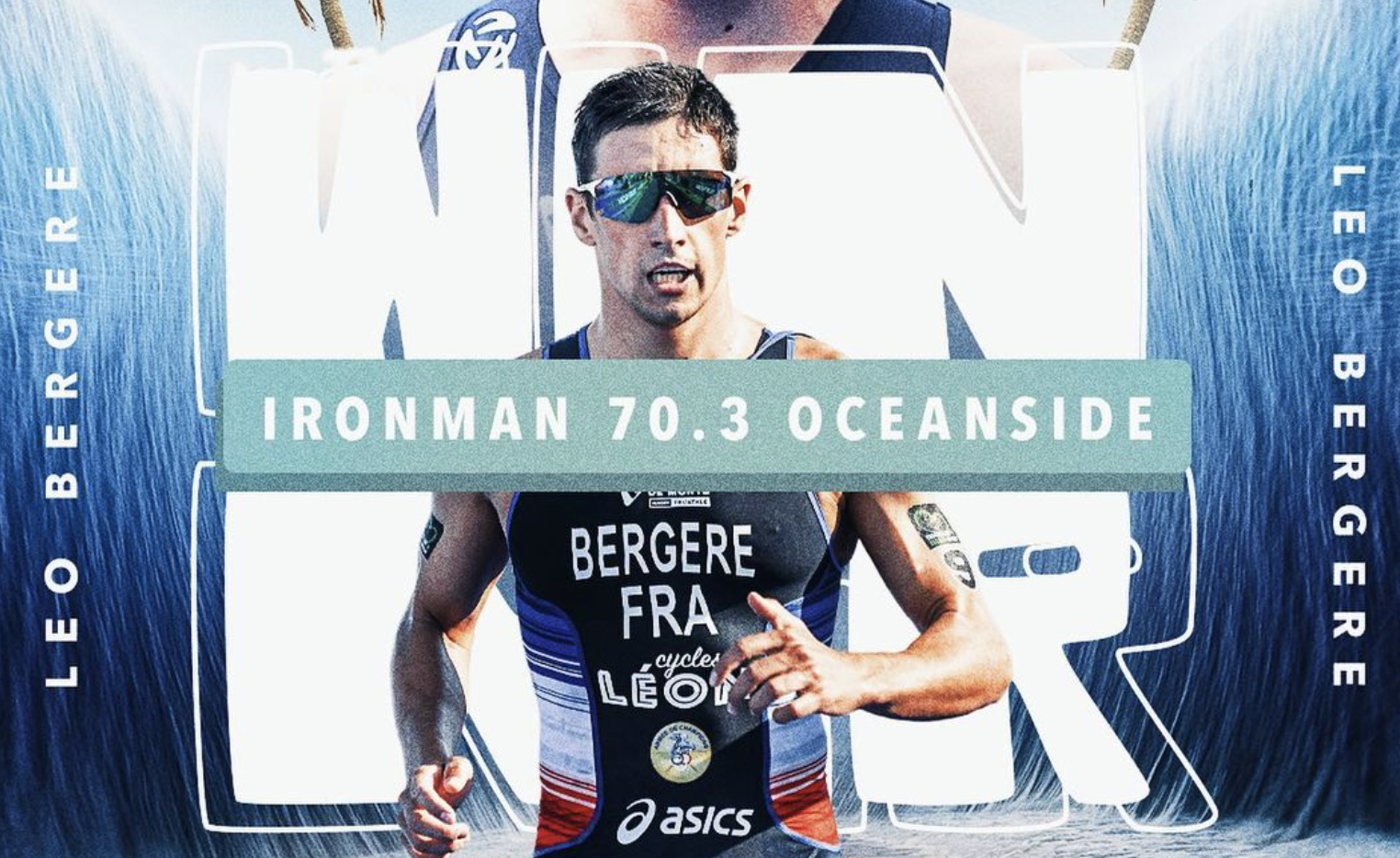 Leo Bergere, campeón del mundo ITU, conquista el IRONMAN 70.3 de Oceanside.
