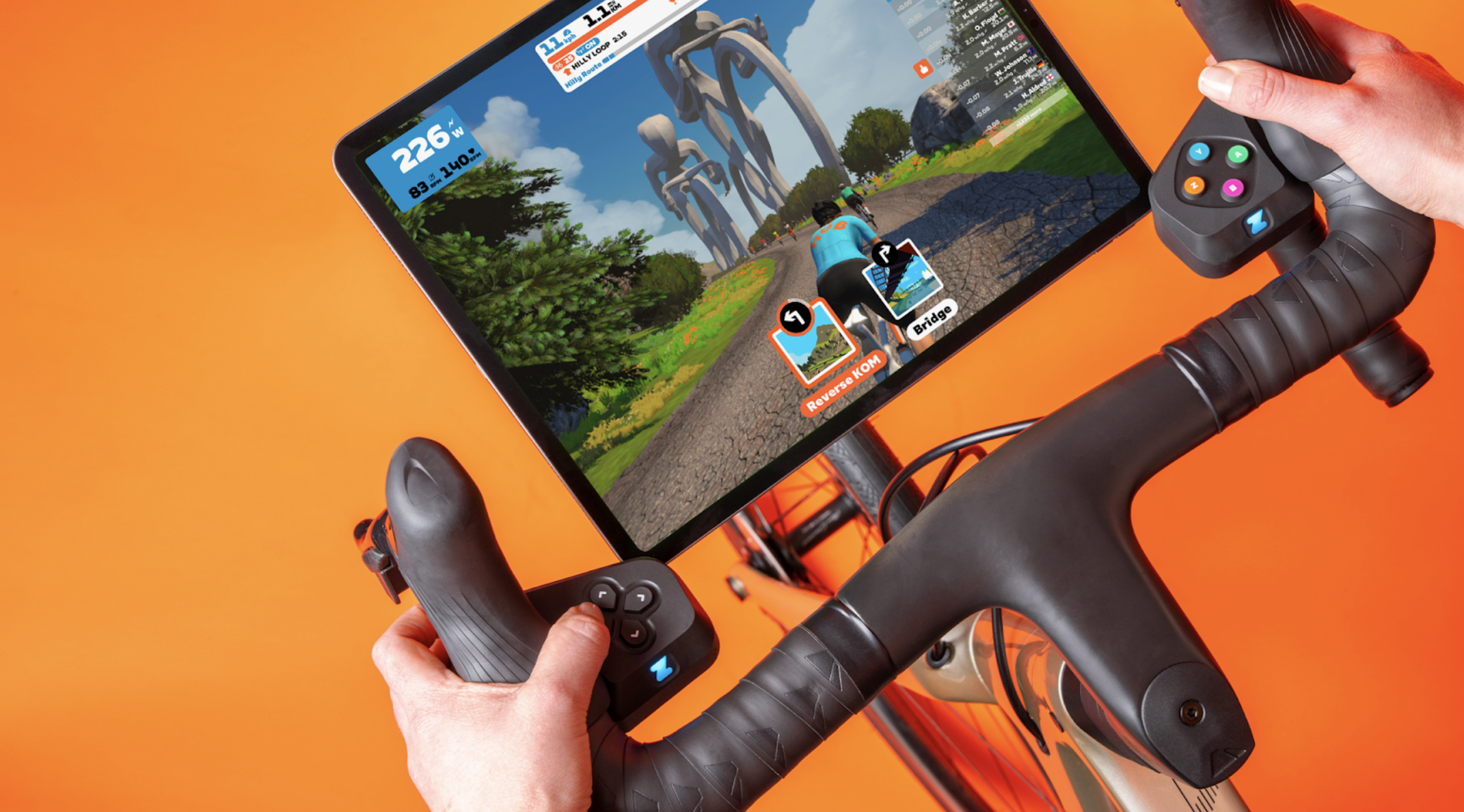 Los primeros mandos de juego diseñados específicamente para Zwift.