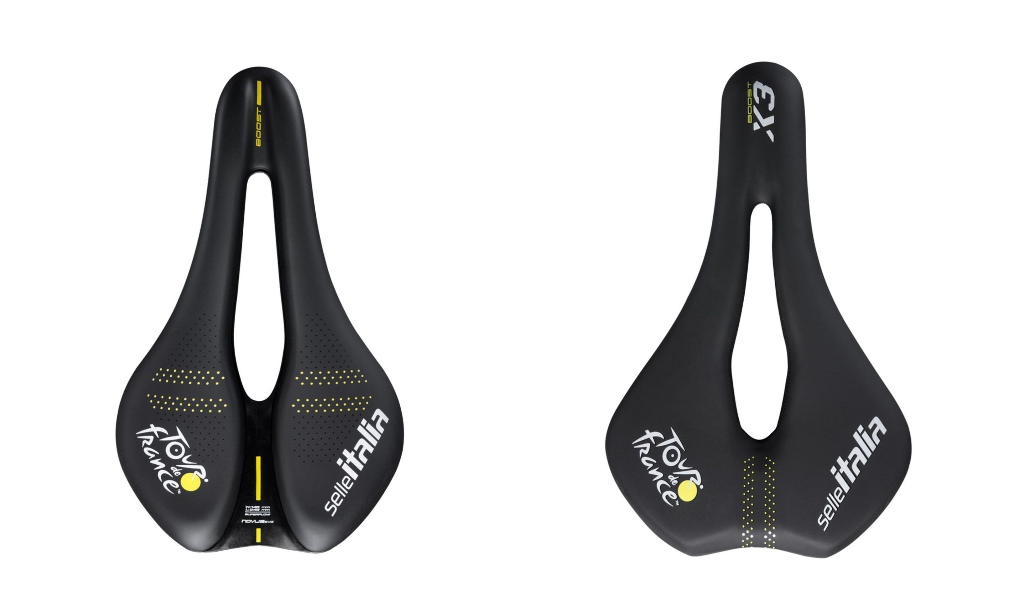 Novus Boost Evo y X3 Boost de Selle Italia se tiñen de amarillo para celebrar el Tour