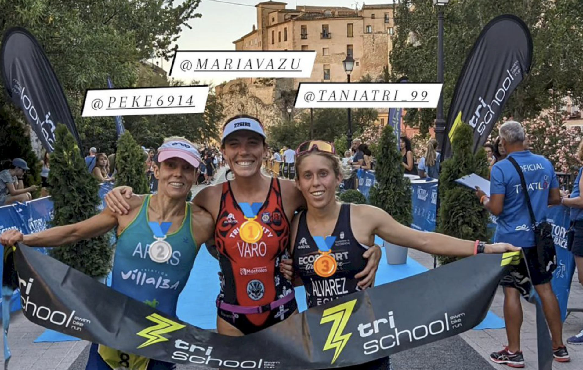 Rafael Domingo y María Varo ganan el Triatlón Hoces de Cuenca.