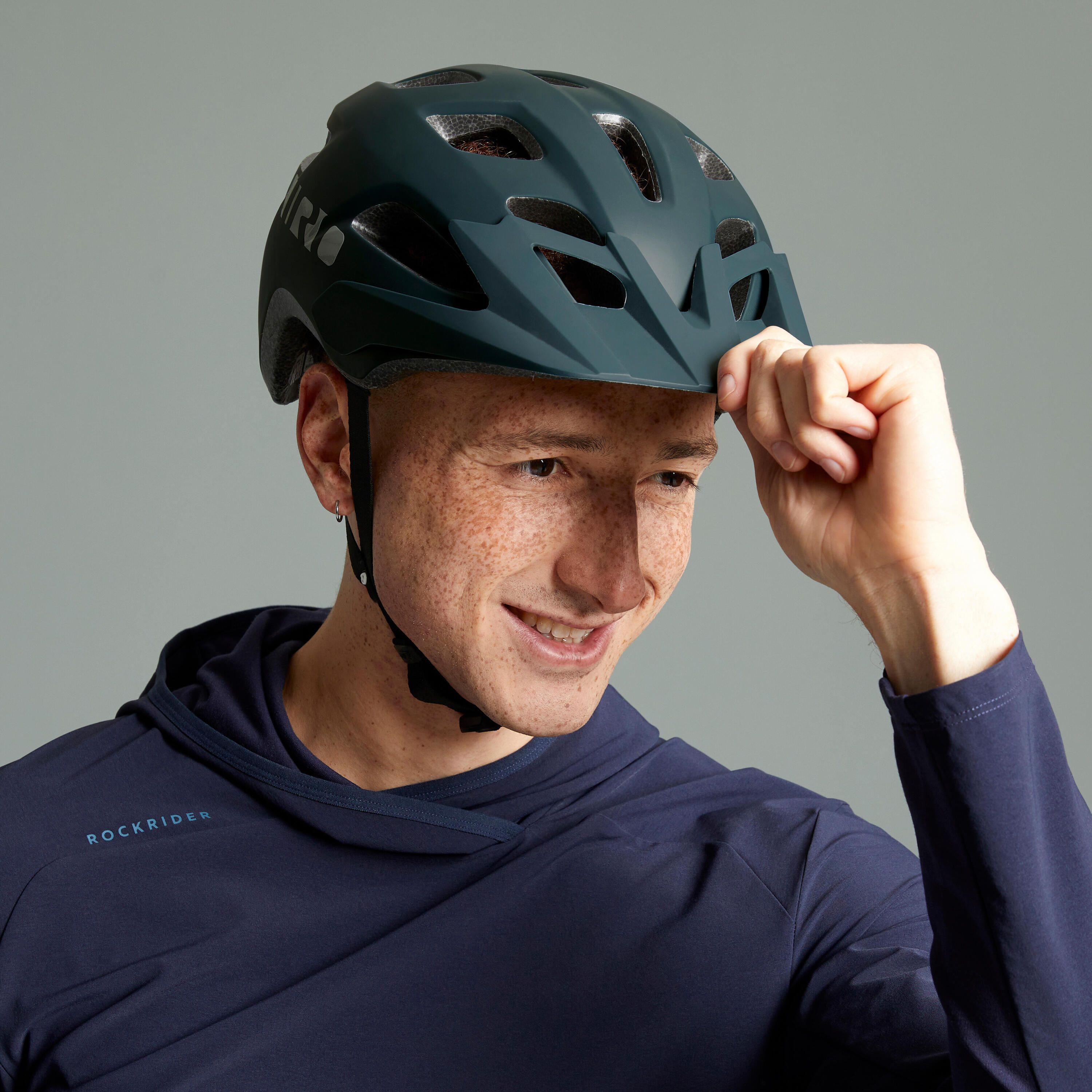 casco bicicleta mtb adulto giro tao azul