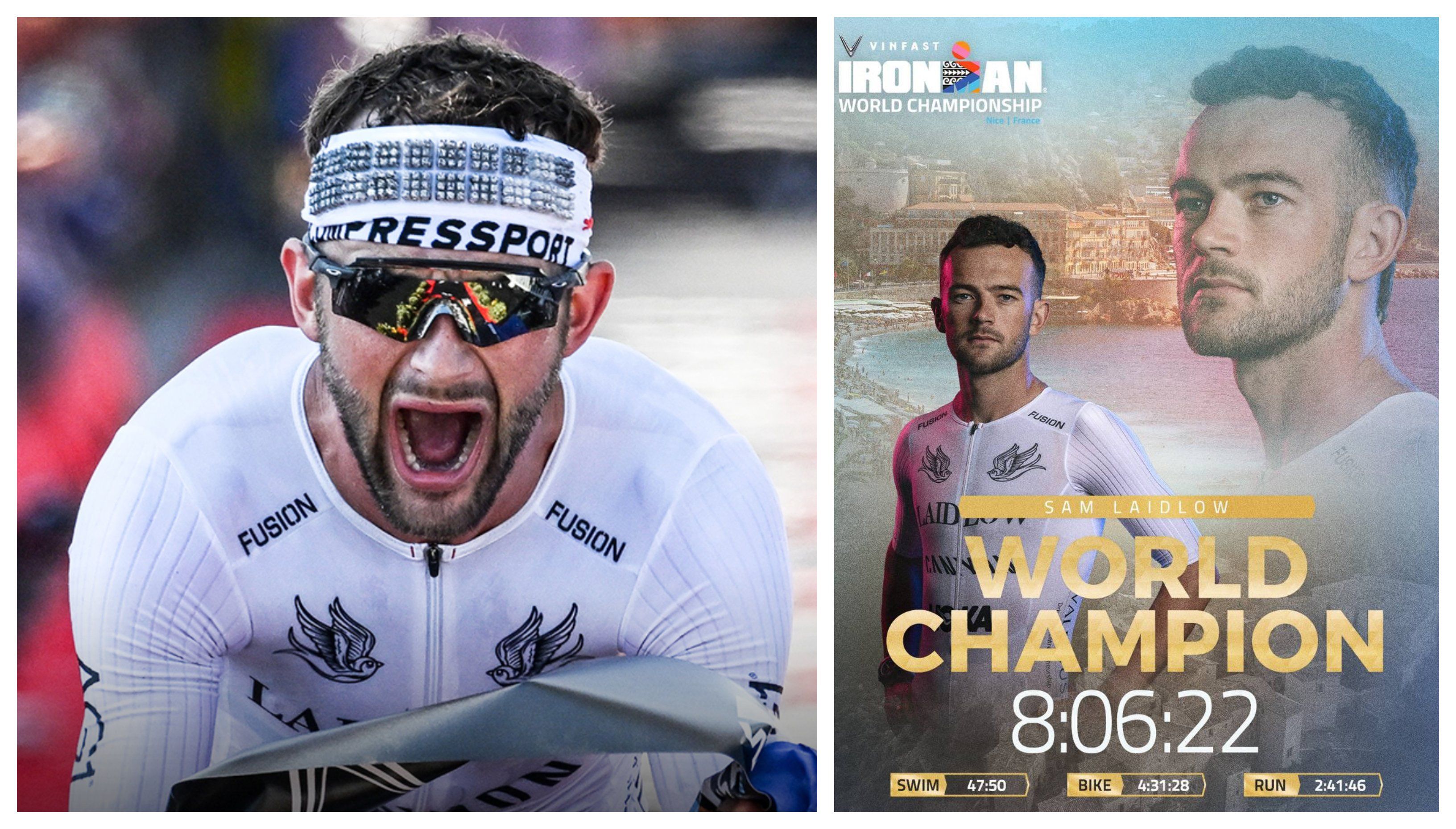Sam Laidlow gana el Campeonato del Mundo IRONMAN de Niza