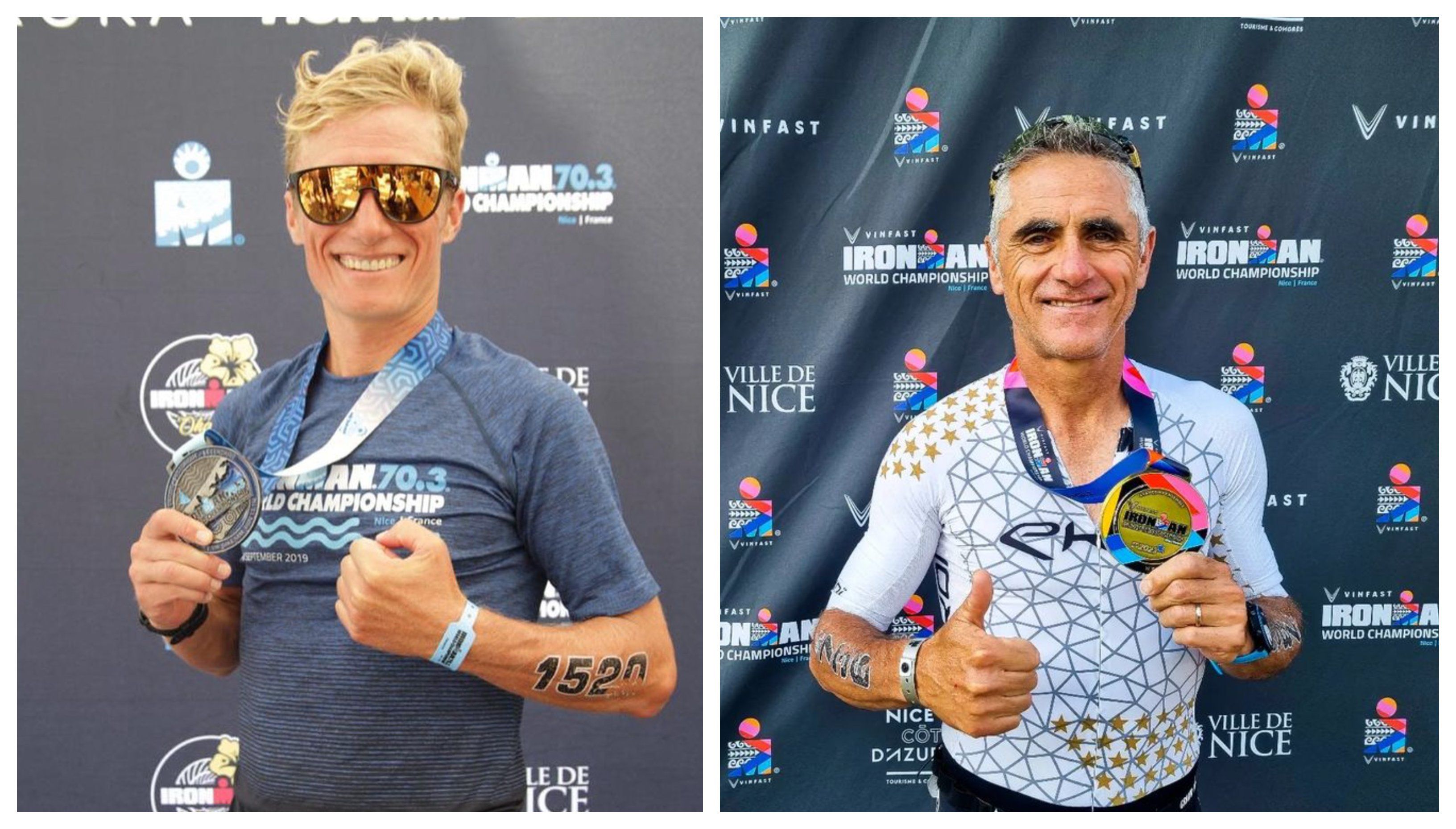 Alexandre Vinokurov y Laurent Jalabert, campeones del mundo IRONMAN en Niza