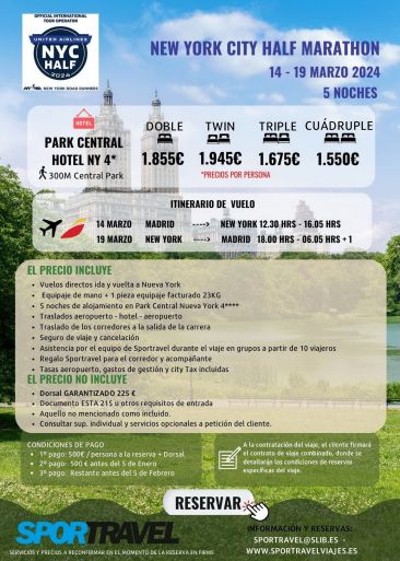 Esta es la espectacular oferta para el Medio Maratón de Nueva York 2024