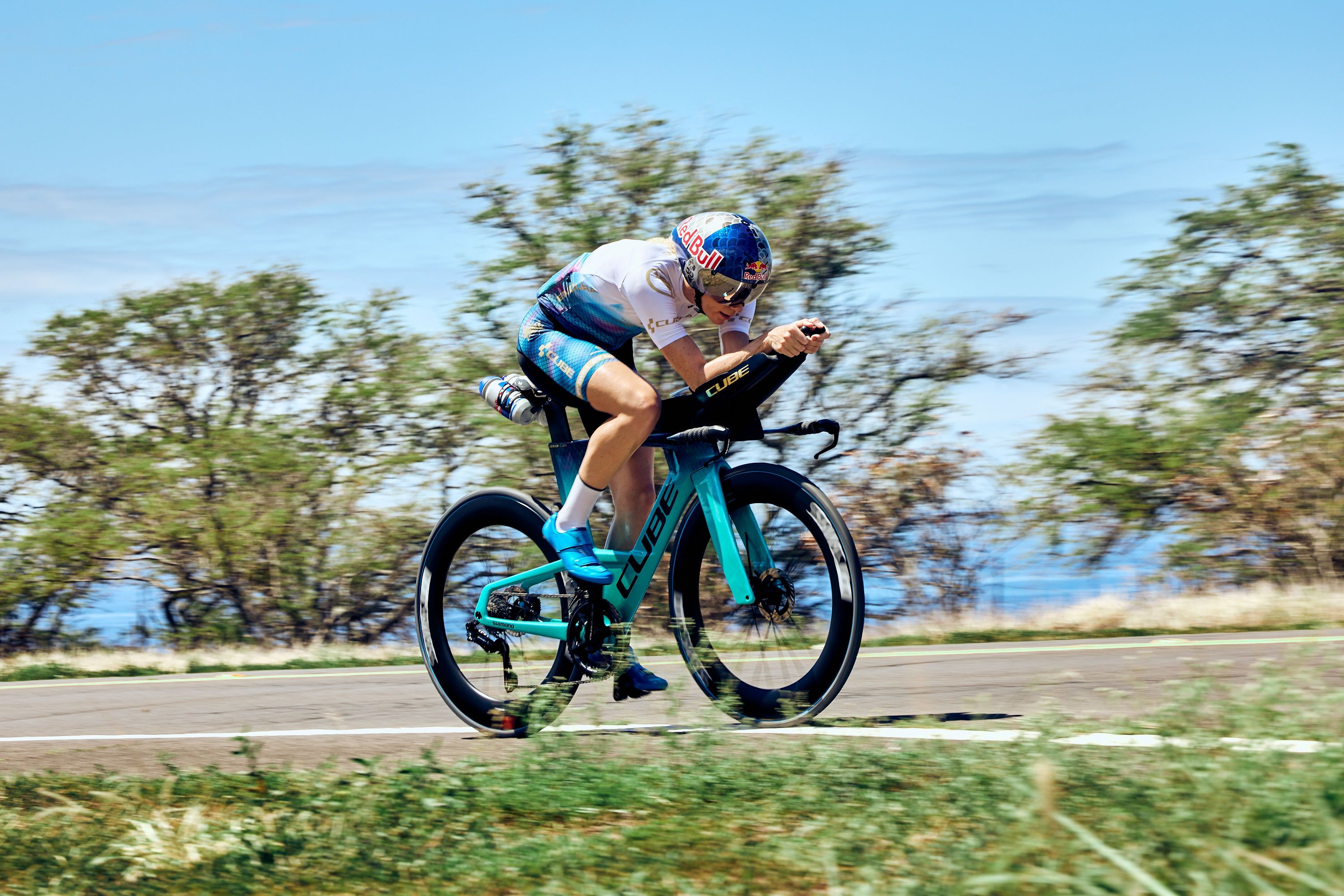 La bici de la 'sirena' Lucy Charles para ganar por fin el Mundial IRONMAN de Hawaii.