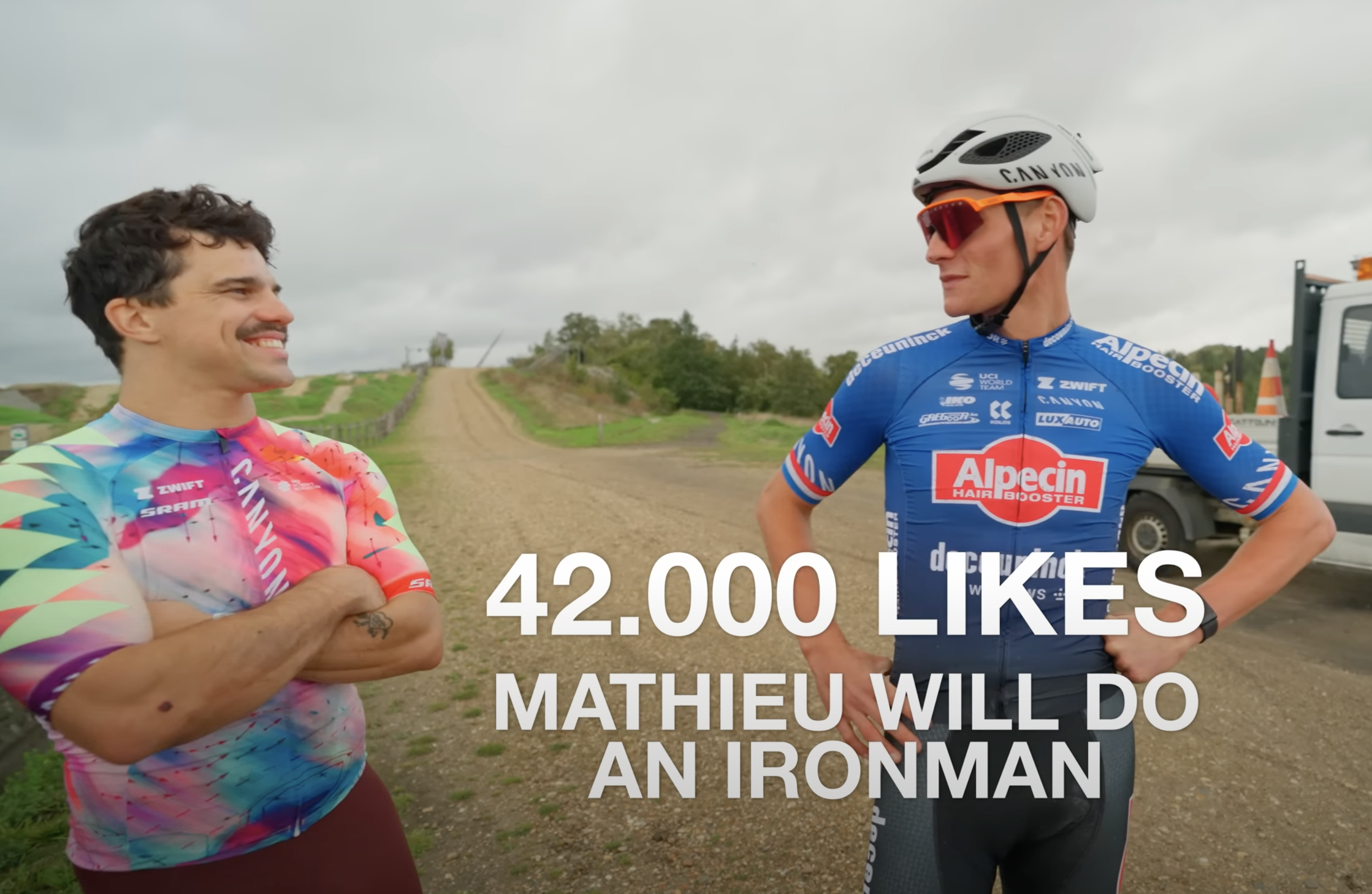 El campeón del mundo de ciclismo Mathieu van der Poel... promete hacer un IRONMAN.