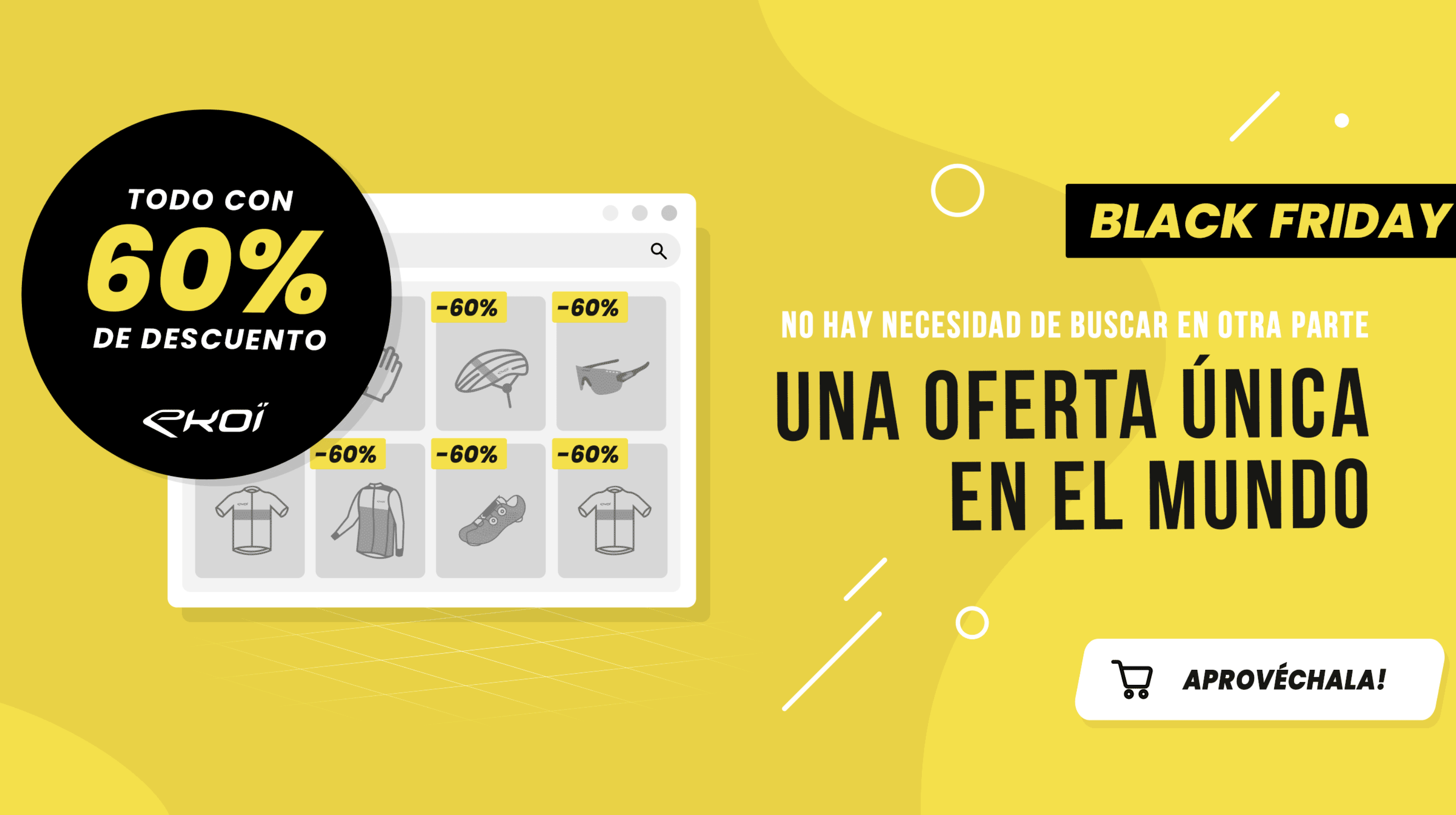 En EKOI están que lo tiran con su Black Friday... toda la web al 60%... 