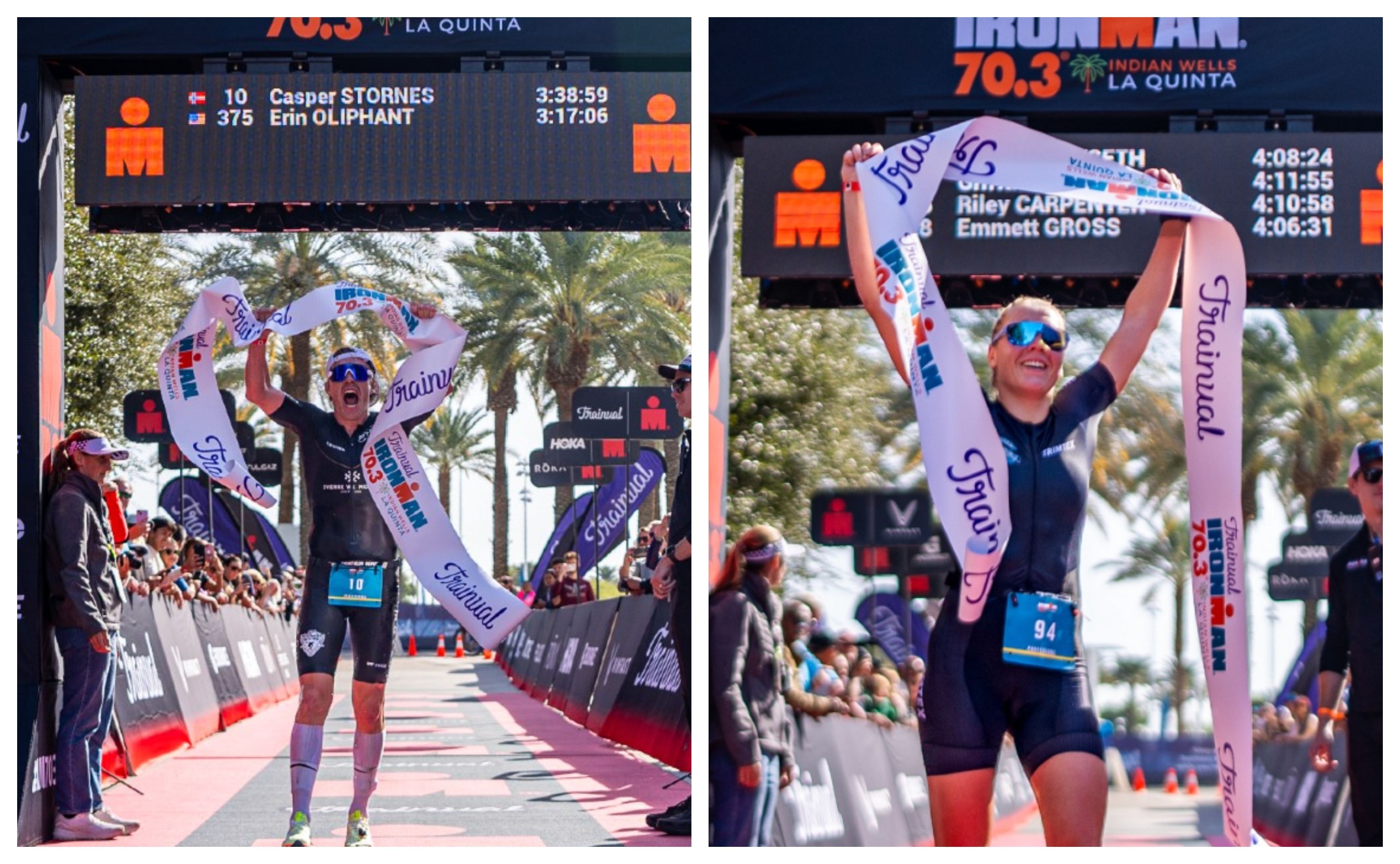 Noruega arrasa en el IRONMAN 70.3 de Indian Wells... y eso que no estaban ni Blummenfelt ni Iden