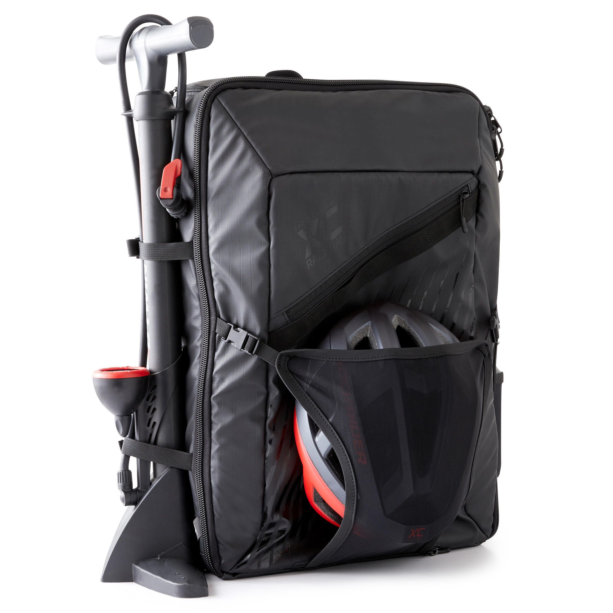 mochila de viaje ciclismo 38 l rockrider xc race negro