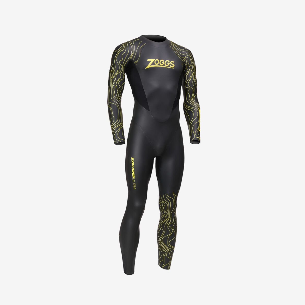 mens explorer ultra fs open water wetsuit black yellow mens explorer ultra fs open water wetsuit black yellow