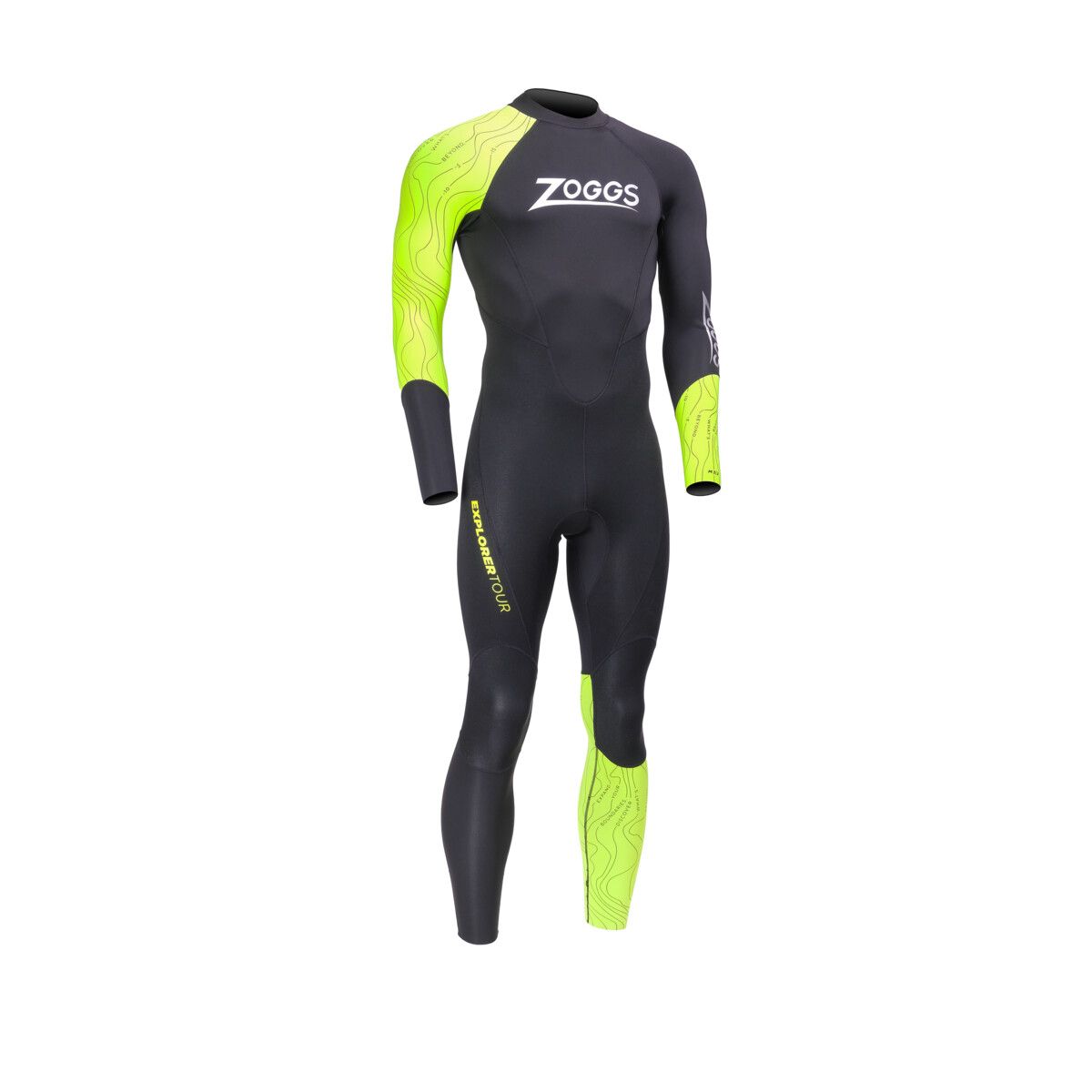 mens explorer tour fs open water wetsuit black yellow mens explorer tour fs open water wetsuit black yellow