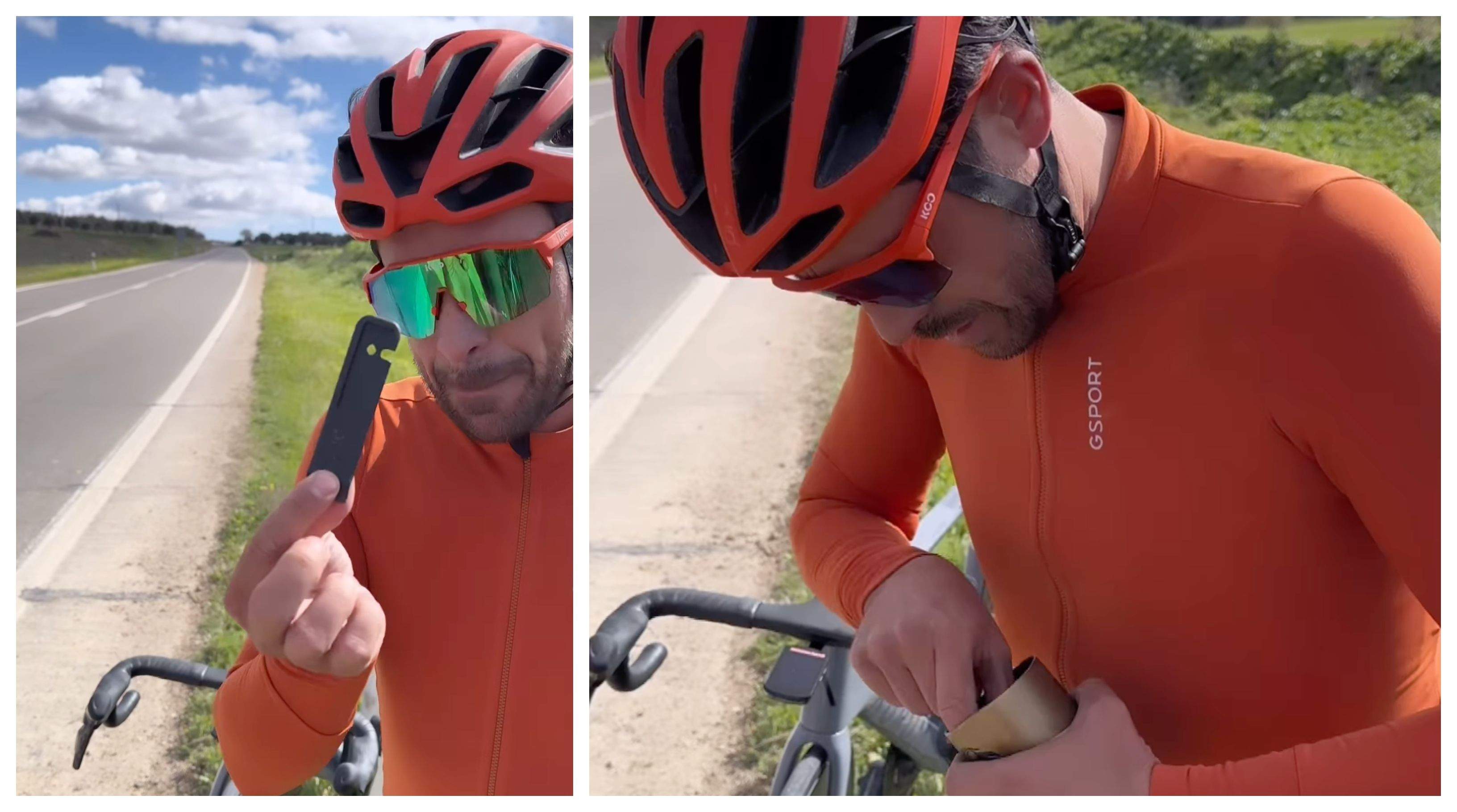 El bote de repuesto de Alberto Contador.