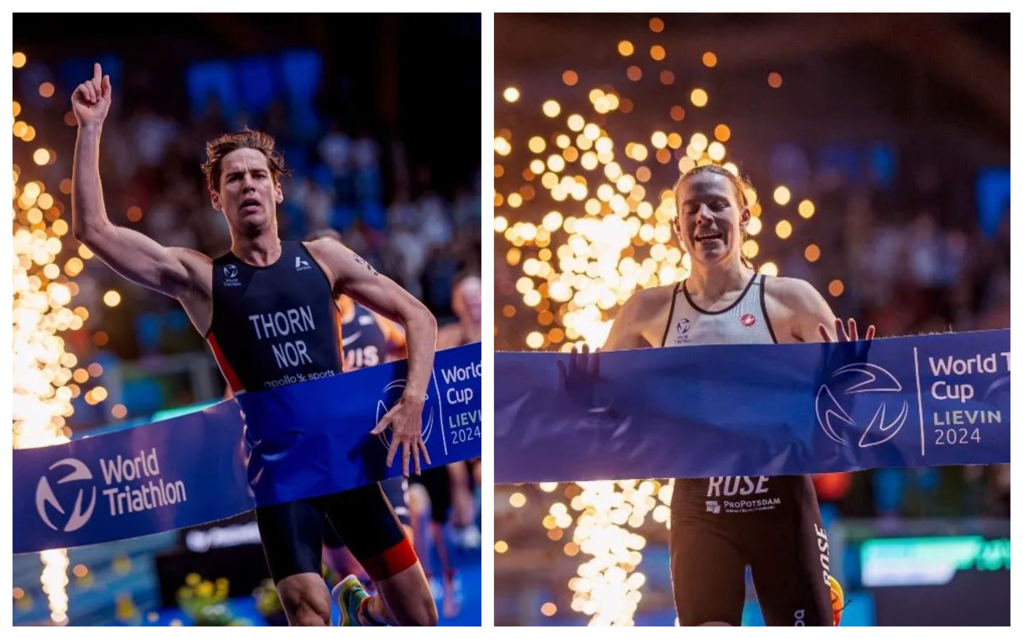 El noruego Thorn y la alemana Lindemann ganan la espectacular Copa del Mundo indoor de Lievin