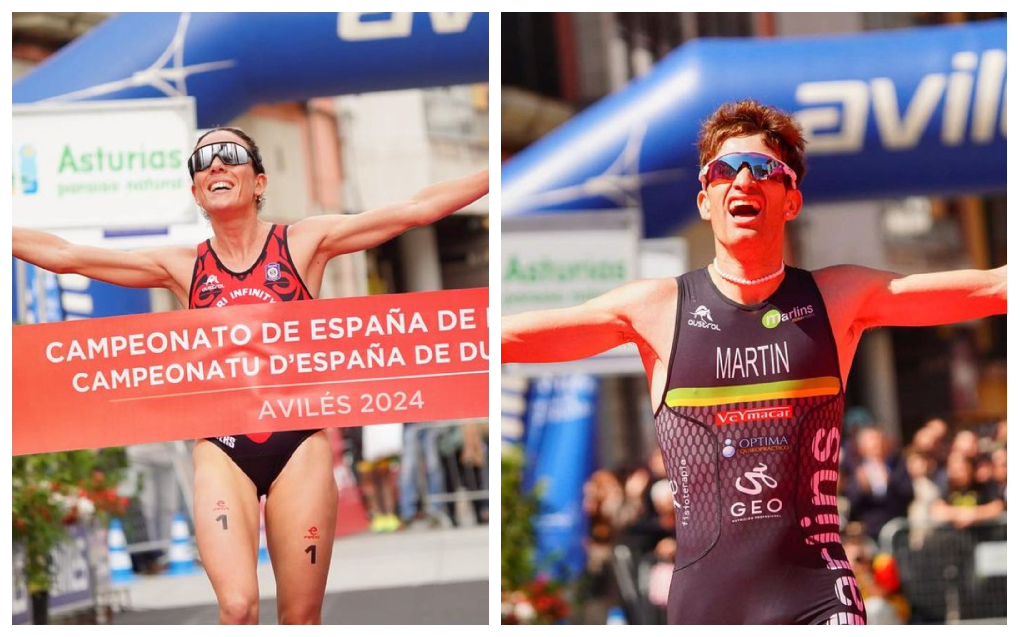 Javier Martín y Maria Varo ganan el Campeonato de España de Duatlón