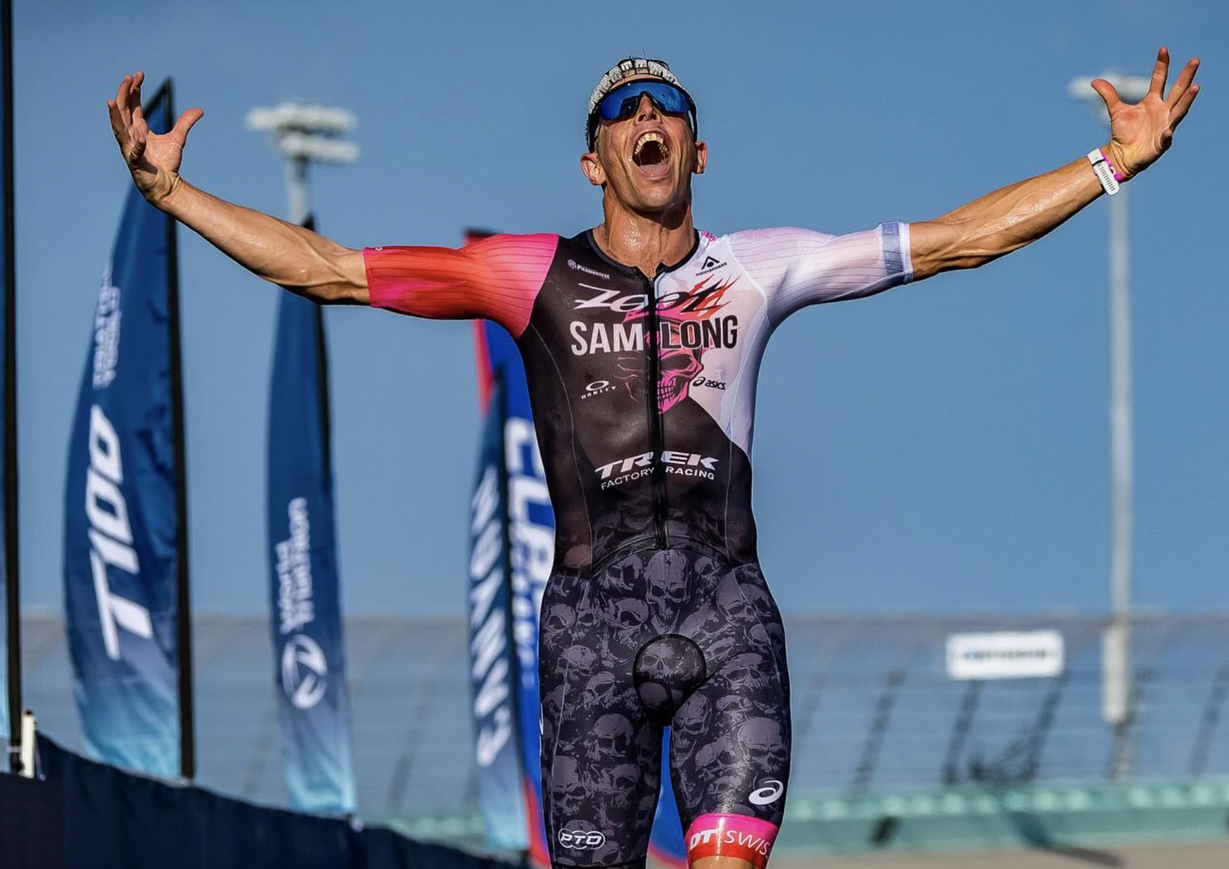 El horario del papá triatleta PRO Sam Long.