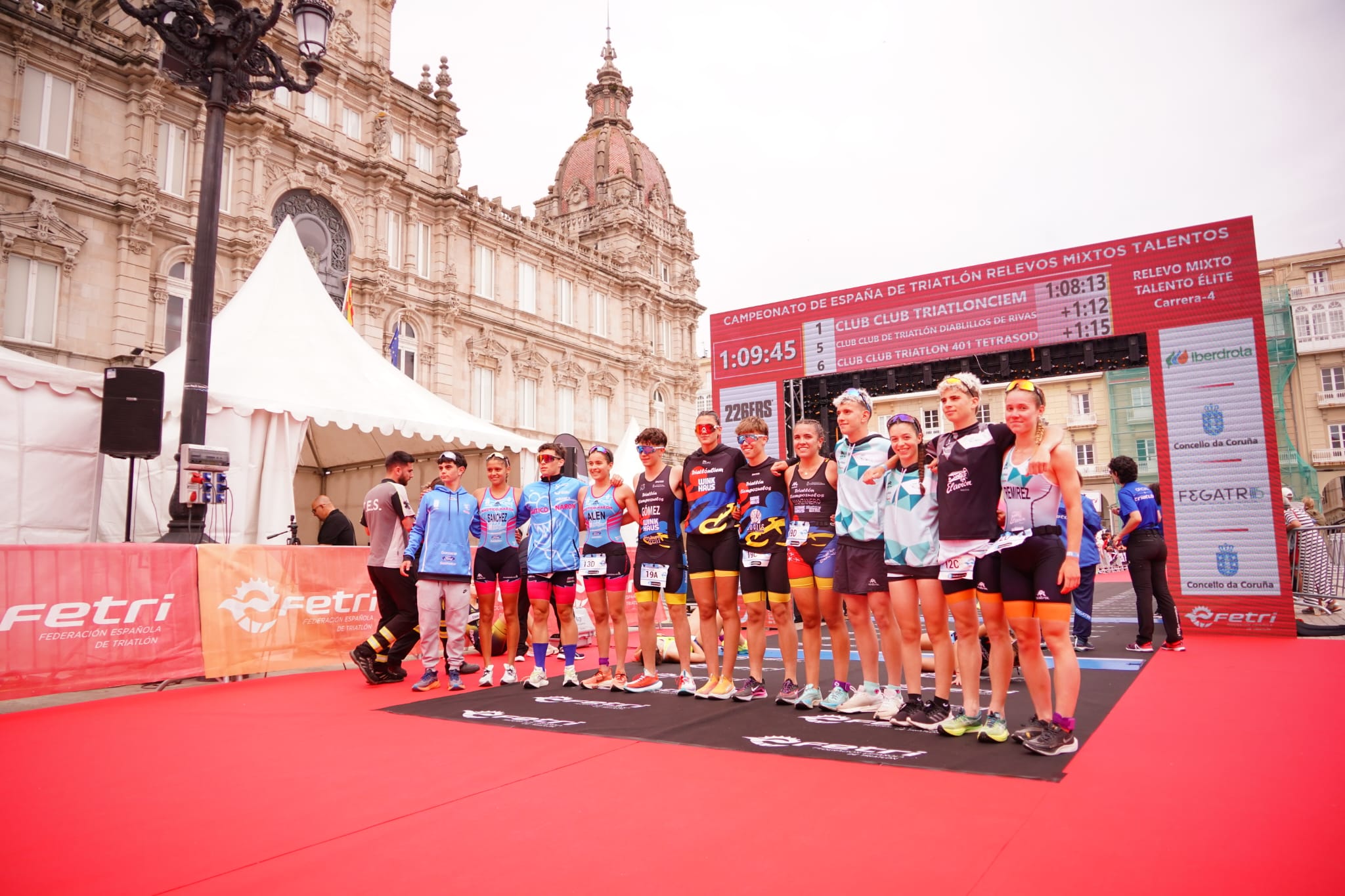 Podium nacional Triatlon Relevos Mixtos Talentos A Coruna 24