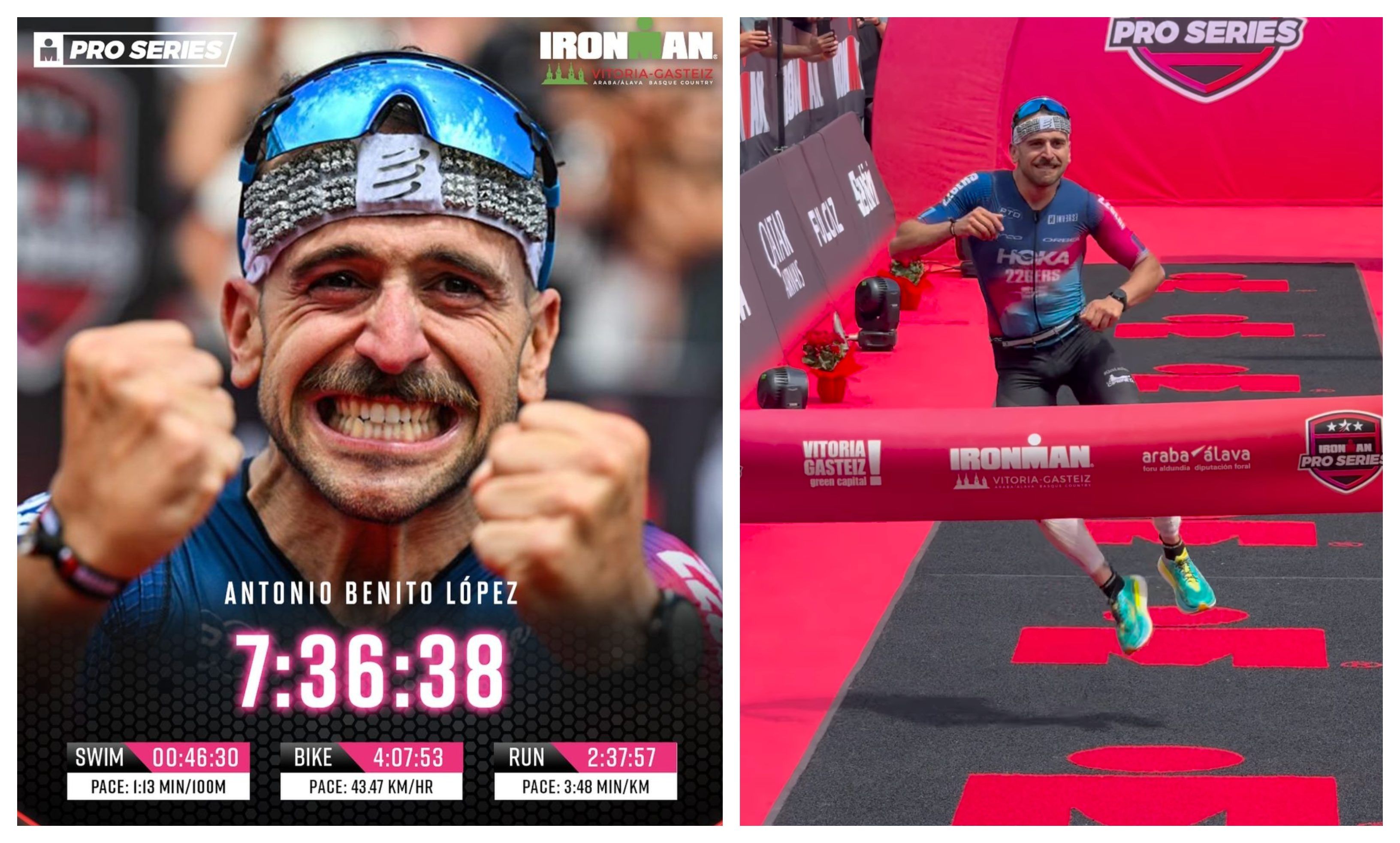 Antonio Benito gana el IRONMAN de Vitoria