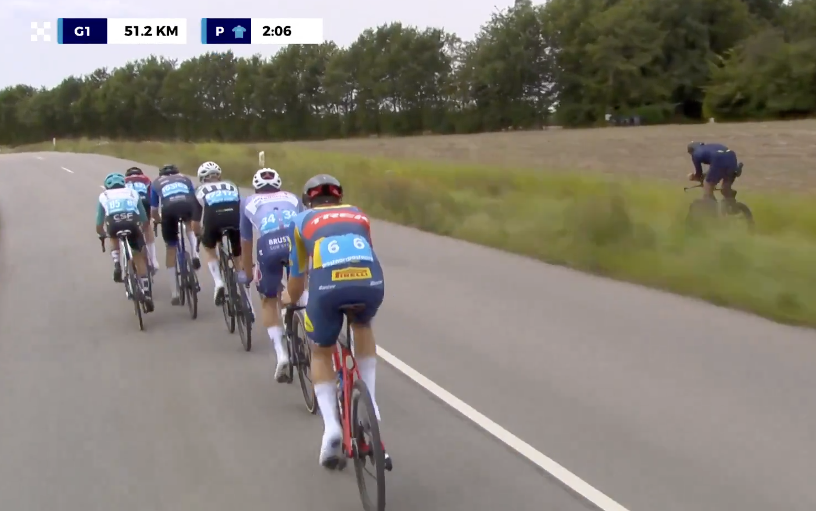 [VÍDEO] El triatleta que desafió a los ciclistas profesionales en el Tour de Dinamarca.