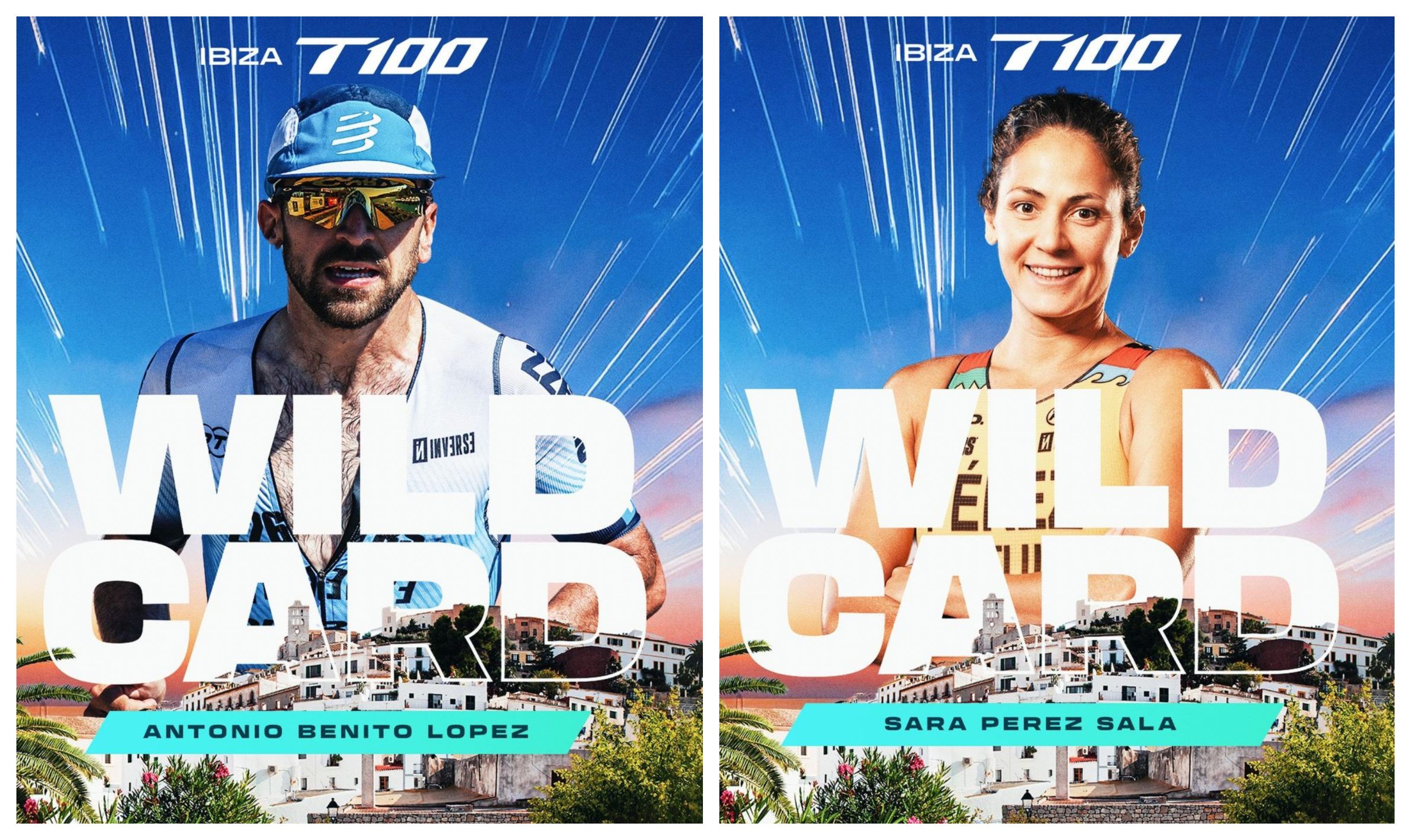 Antonio Benito y Sara Pérez también estarán en el T100 de Ibiza