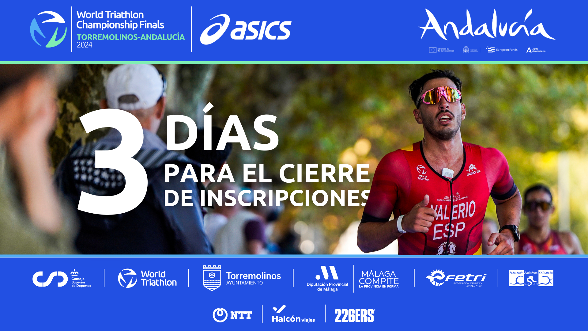 La Gran Final de Torremolinos Andalucía cierra inscripciones en tres días.