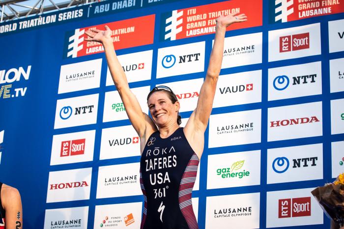 La campeona del mundo Katie Zaferes también dice adiós.