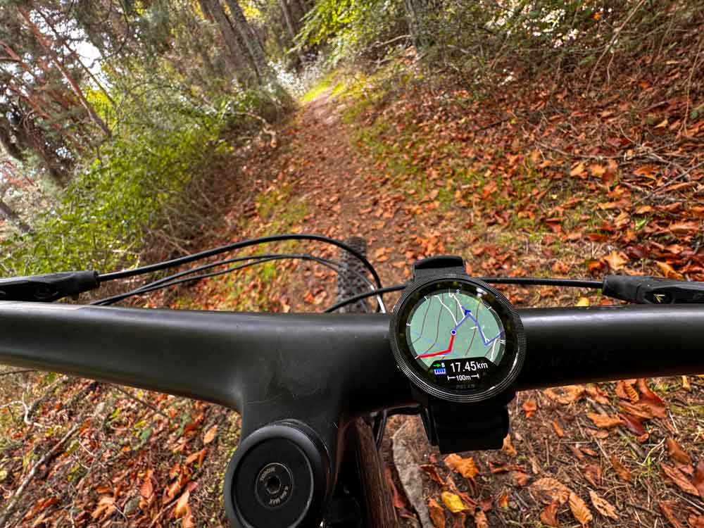 Siguiendo un track con el Polar Vantage M3