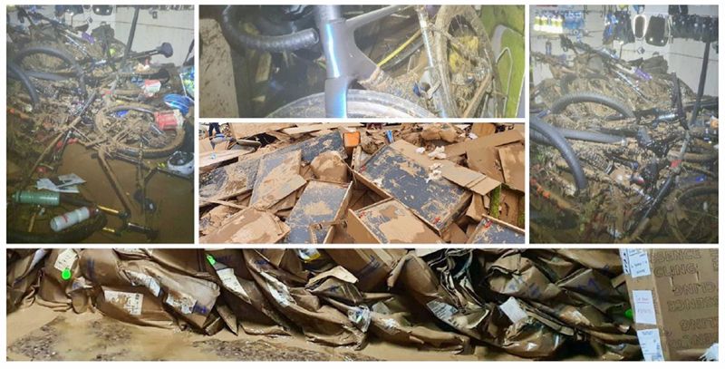 Estado en que quedaron  las tiendas